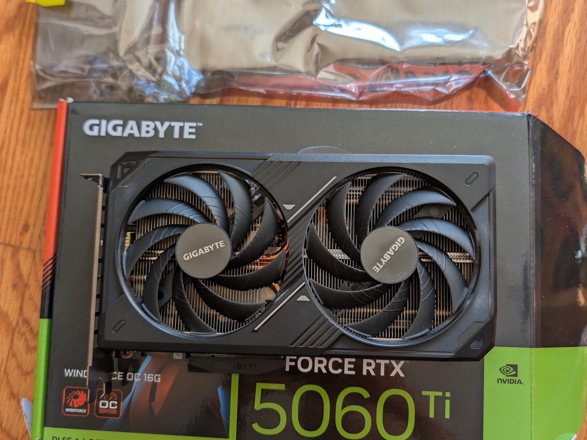 GIGABYTE GeForce RTX 5060 Ti WINDFORCE OC 16GB