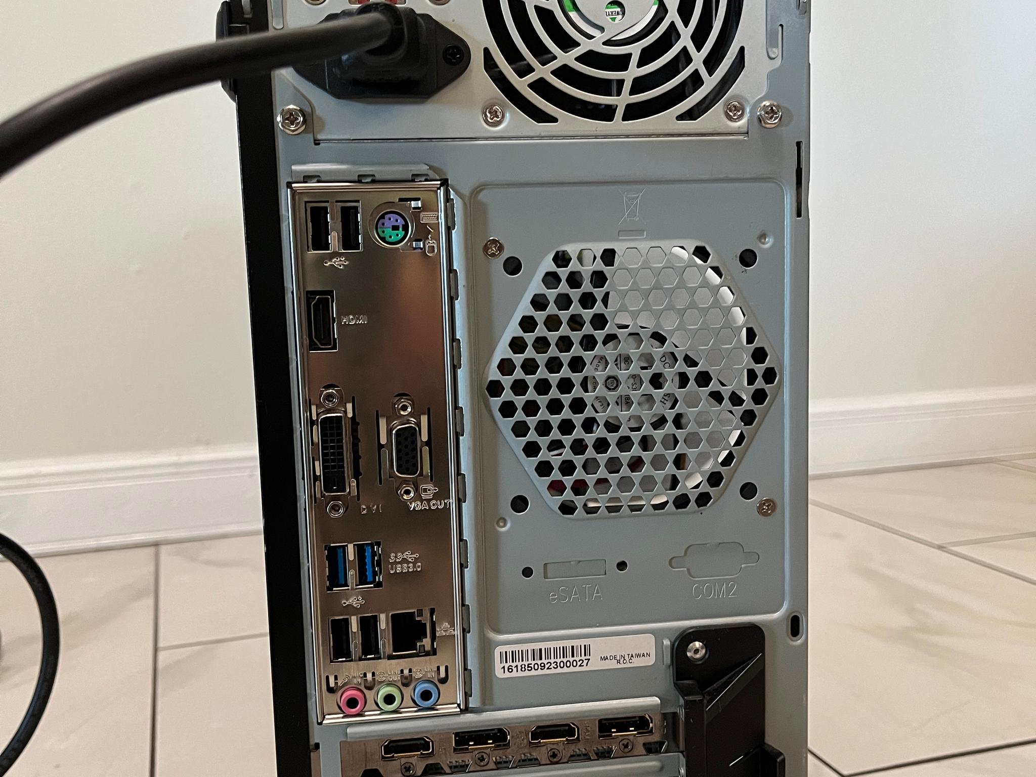 NVIDIA RTX 3050, Intel i7-7700, 16GB RAM, 500GB SSD - Gaming PC w/Wi-Fi, BT