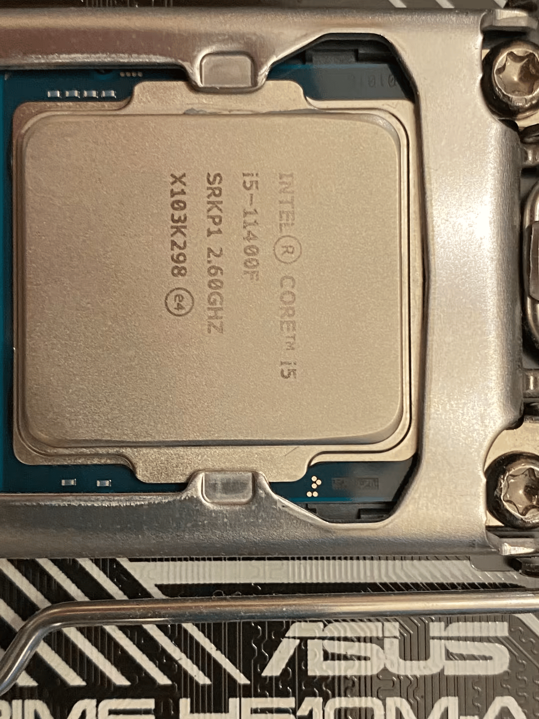 Like New, Intel i5 11400f w/ Asus Prime Motherboard and I/O plate and stock HSF