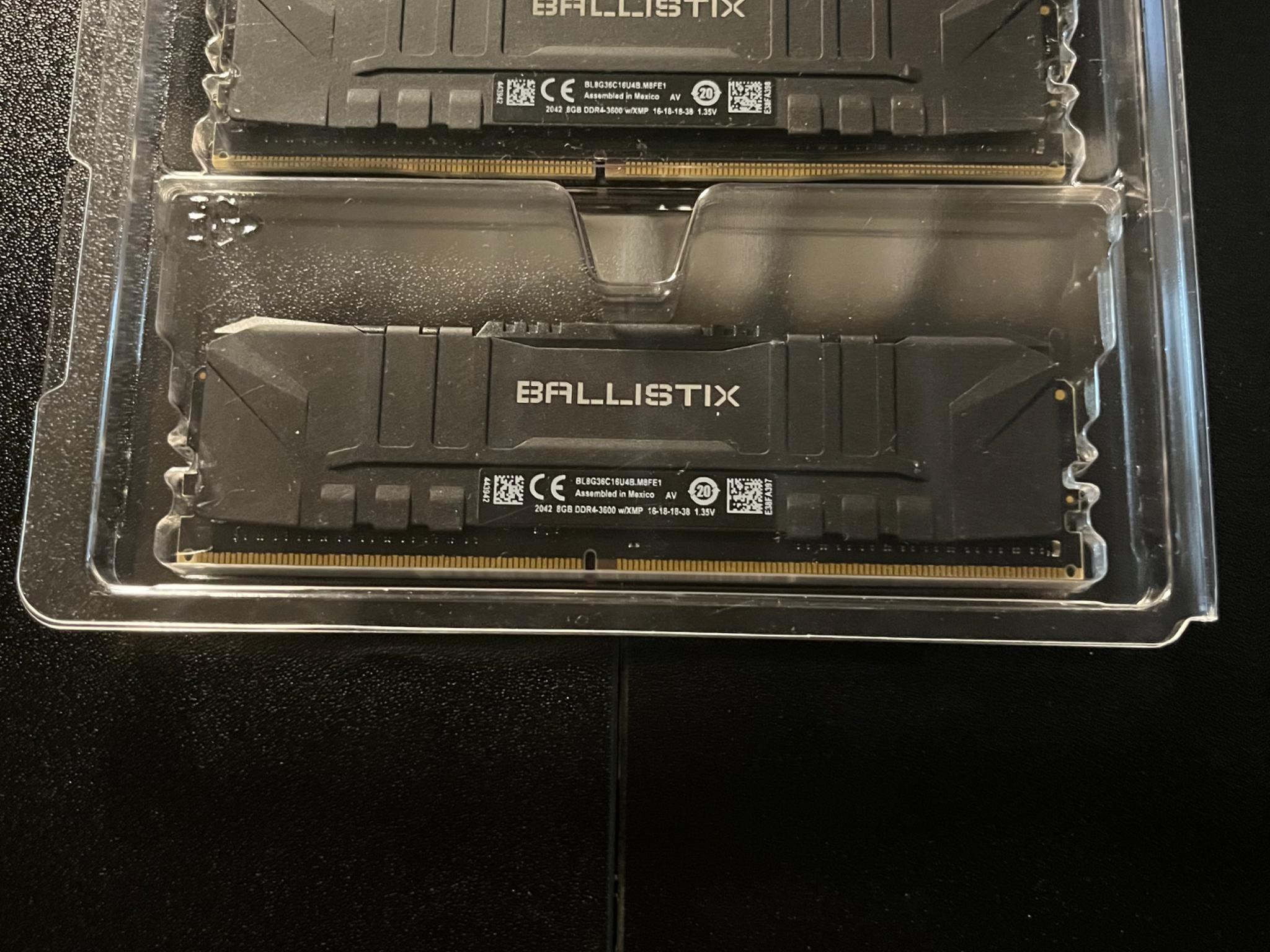 75$ BALLISTIX CRUCIAL DDR4 2x8 16 RAM