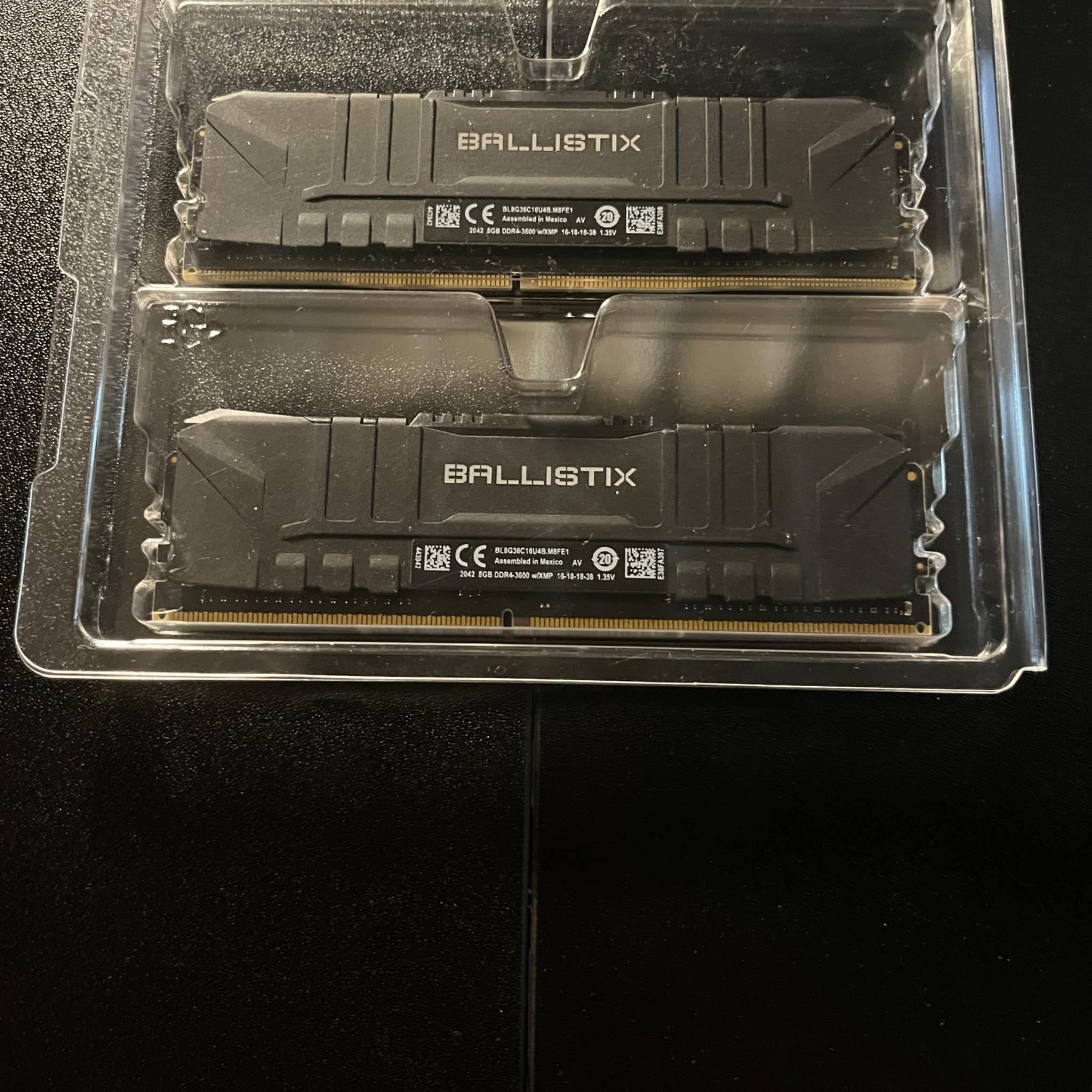 75$ BALLISTIX CRUCIAL DDR4 2x8 16 RAM