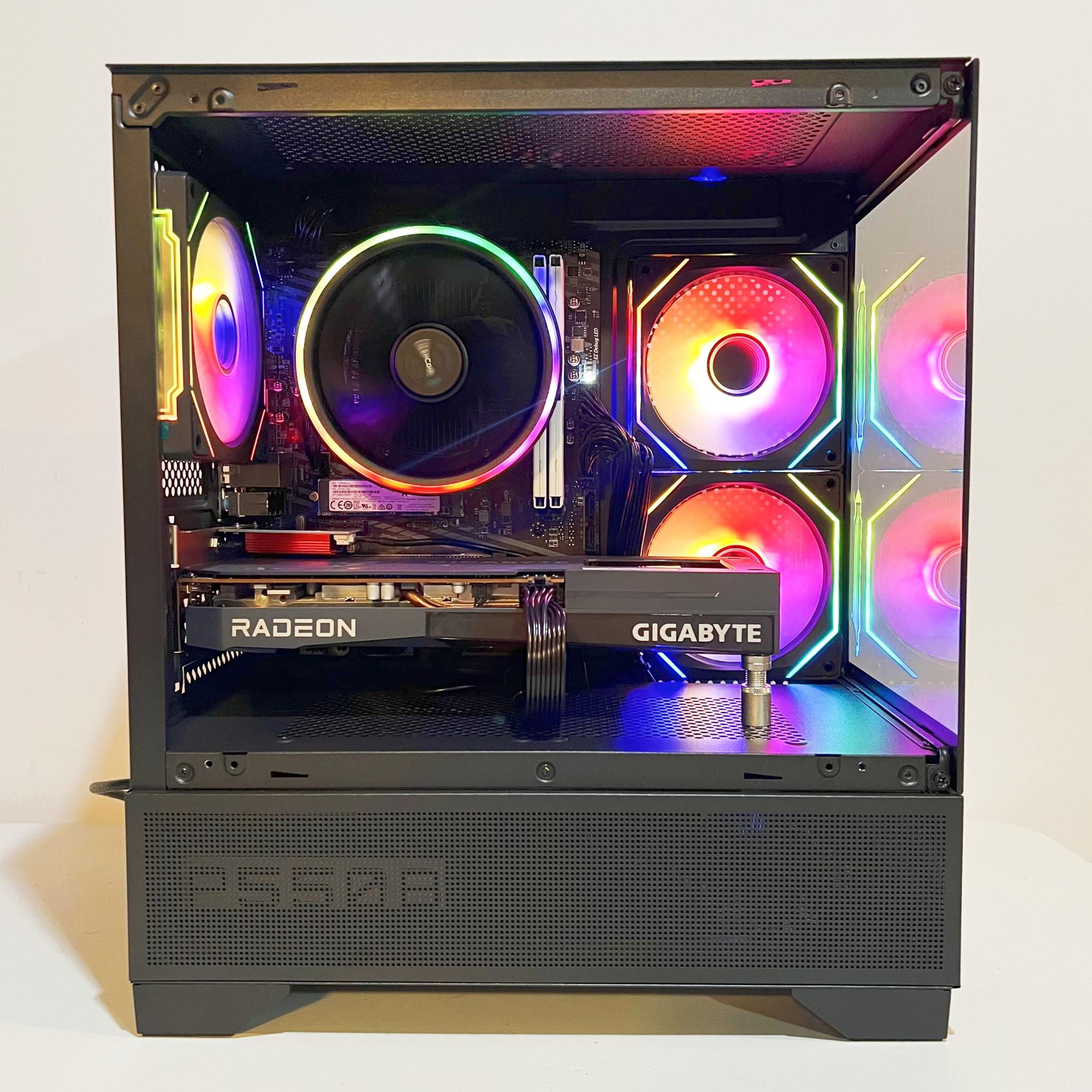 🔥SALE🔥 R5-5600|RX 6600|32GB RAM|1TB M.2||WIFI|ARGB Fans| -DepxTech Pre-Built PC