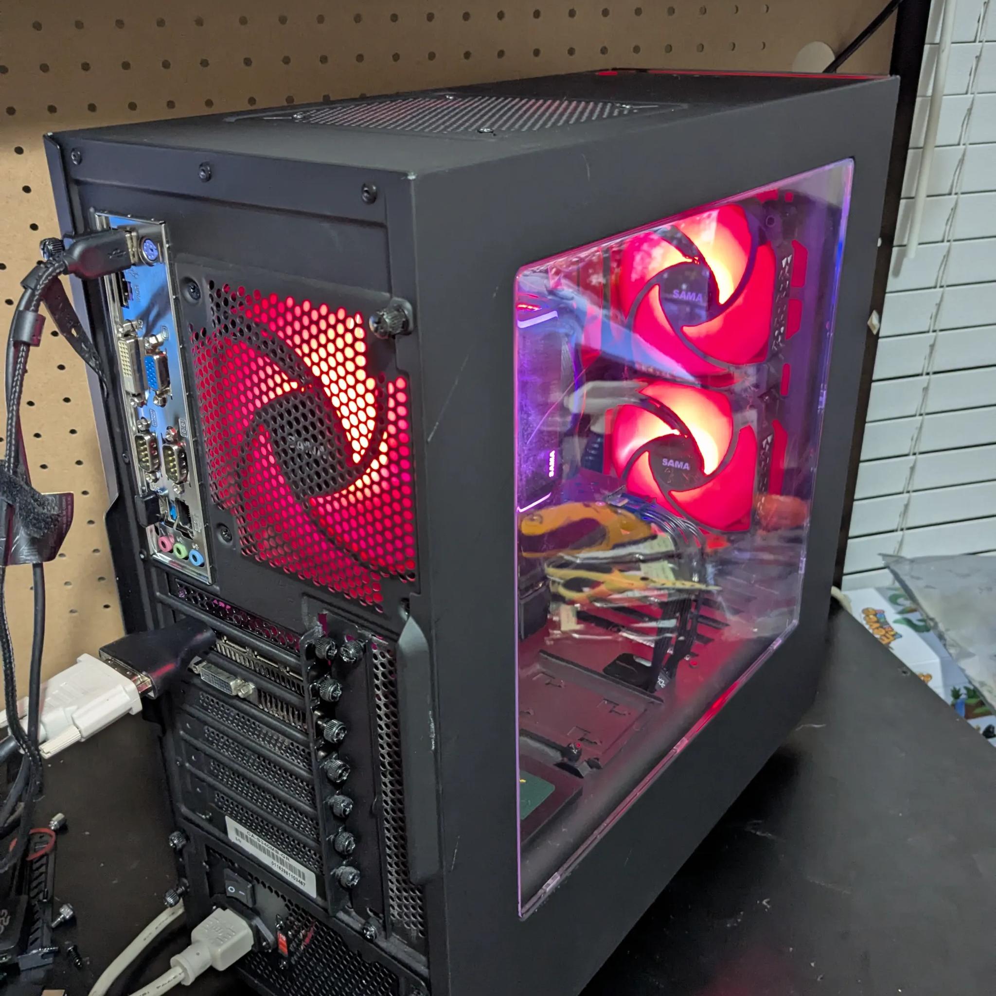 120 FPS Fortnite | 180 Day Warranty | i5 4590, 16GB RAM, 512GB SSD, RX 570 8GB, RGB, Win10, Wifi