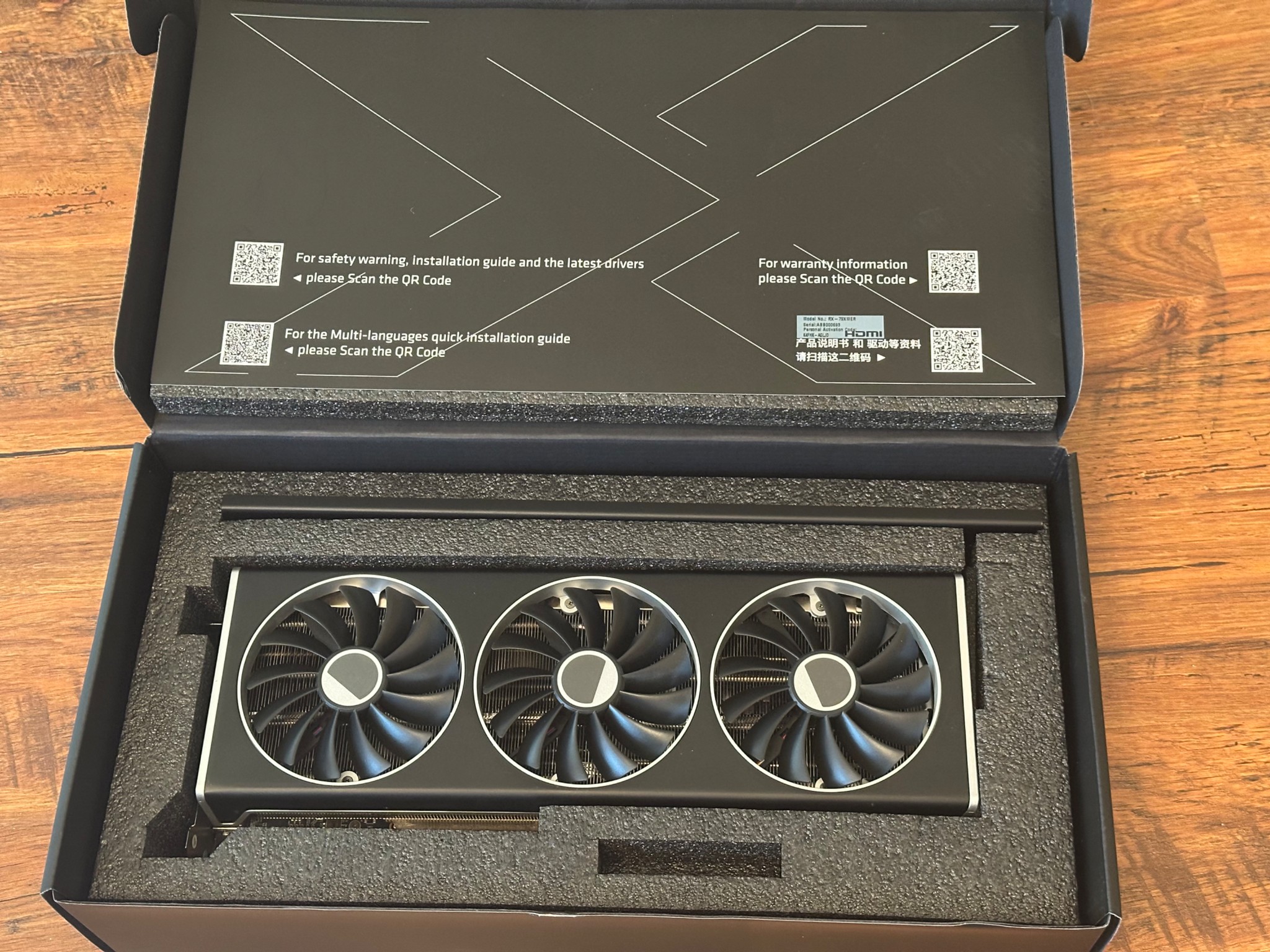 XFX AMD RX 7900 XTX 24 GB Speedster MERC 310 Black Edition with original box