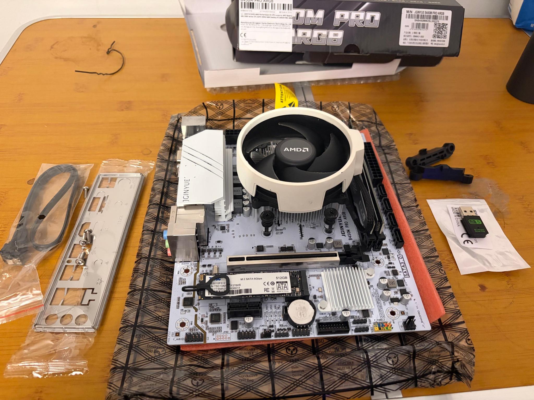 ❄️🐻‍❄️ White Ryzen 5 5500 Bundle | B450M + 16GB RAM + 512GB SSD + WiFi🐻‍❄️❄️