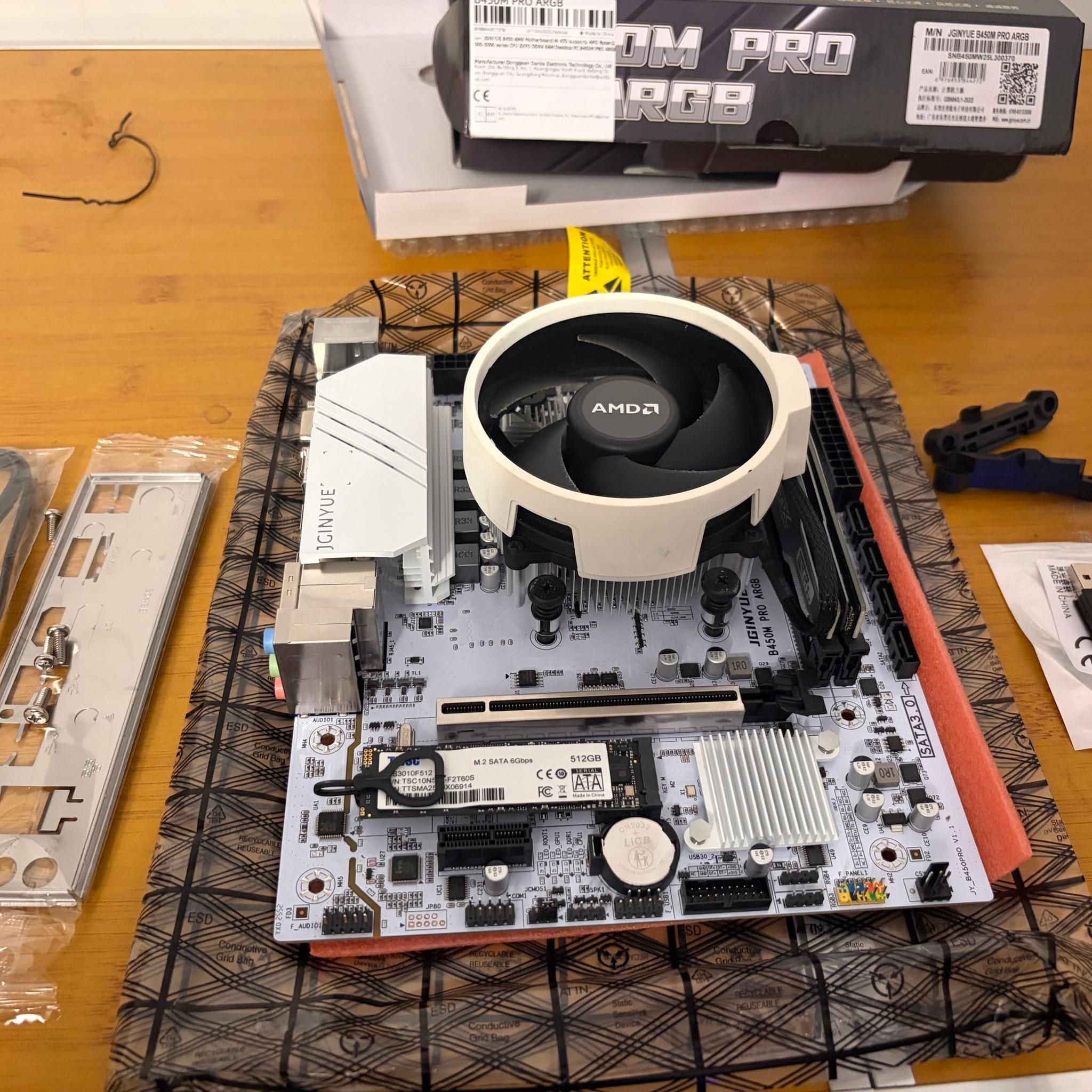 ❄️🐻‍❄️ White Ryzen 5 5500 Bundle | B450M + 16GB RAM + 512GB SSD + WiFi🐻‍❄️❄️