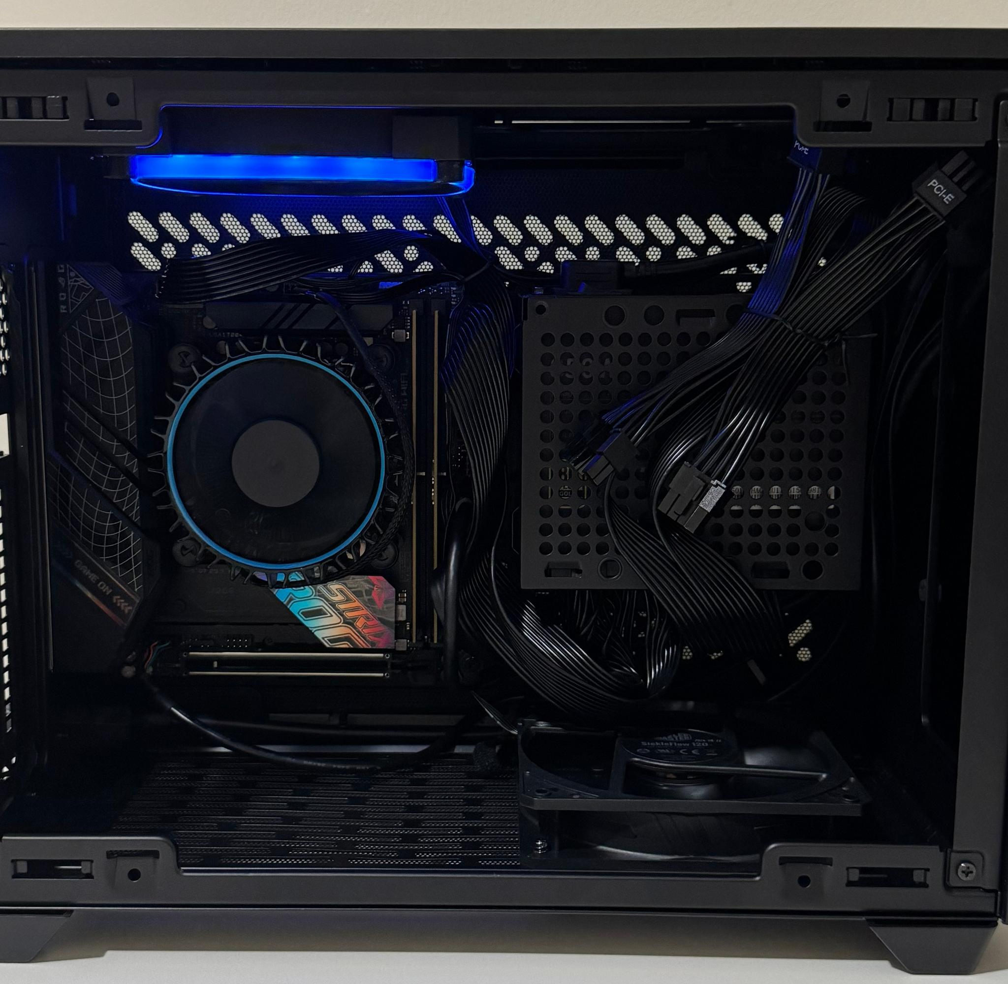 ITX ASUS ROG Strix 32GB DDR5 Intel Core i5 12400 1TB NVMe SSD NR200P V2 B760-I Mini Barebone PC