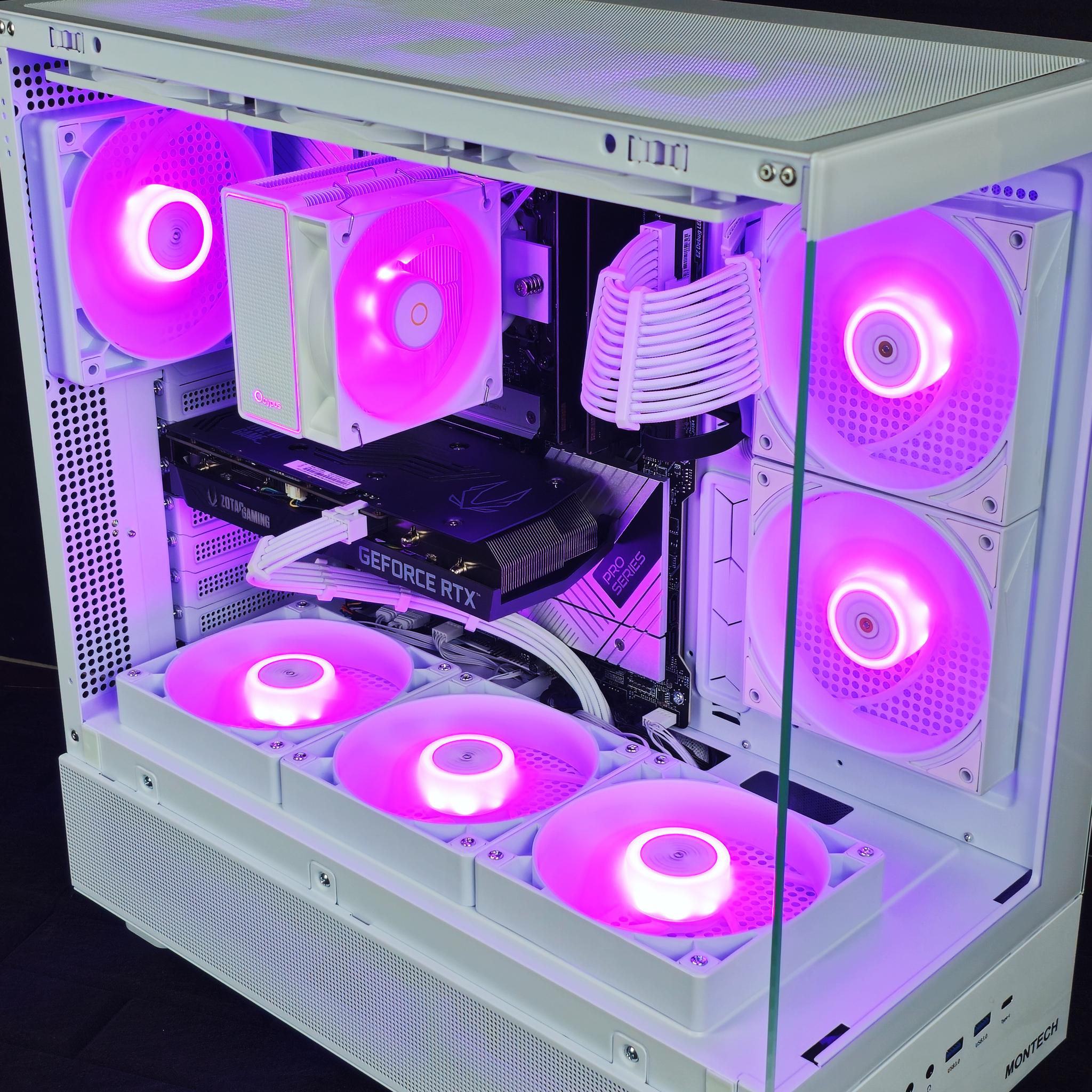 🎄Nvidia 3060 12GB • i5 14400F • 16GB DDR5 • 1TB SSD • WiFi + BT • Plug n' Play White Gaming PC