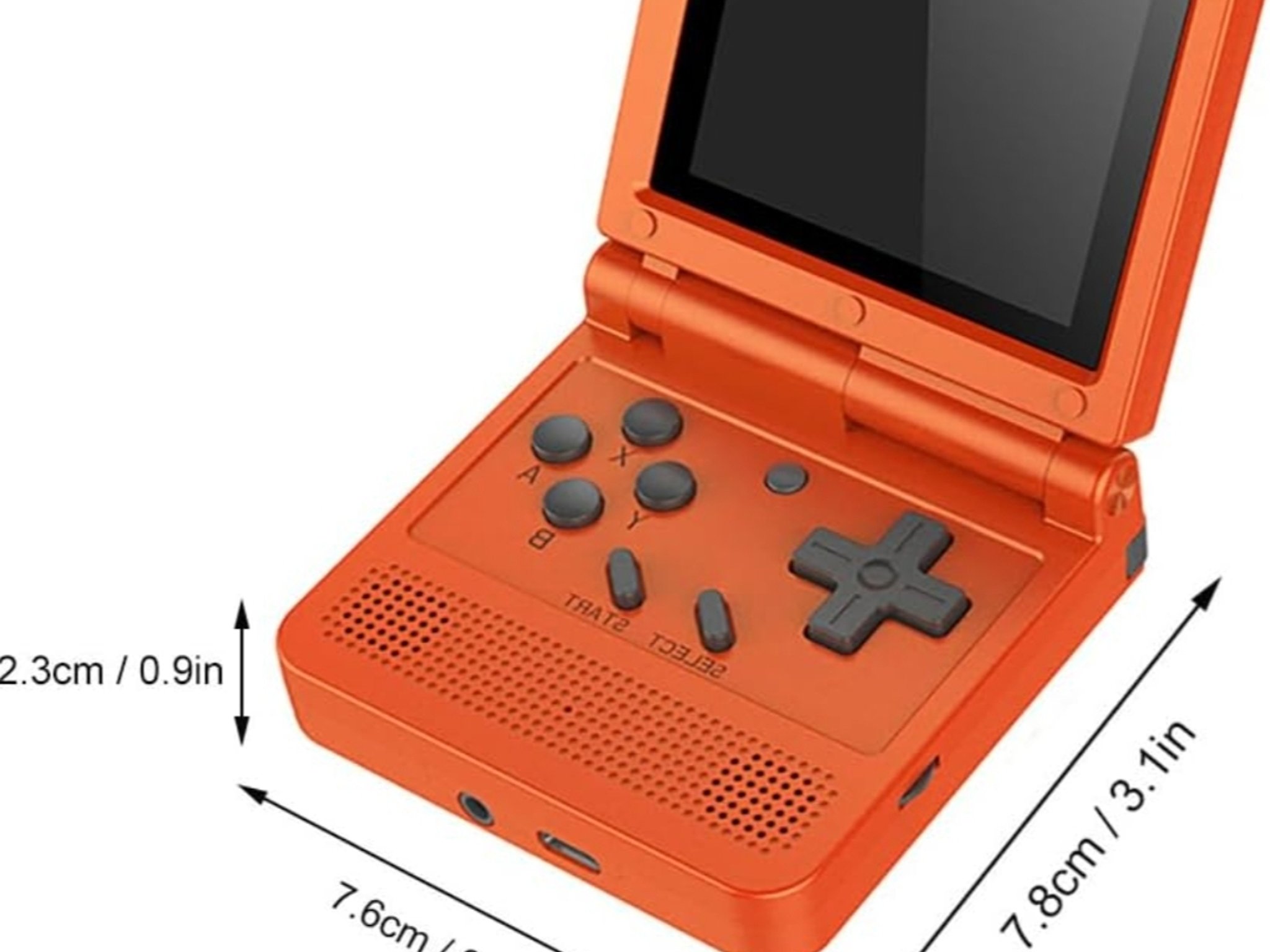 Powkiddy v90 portable gaming handheld clamshell