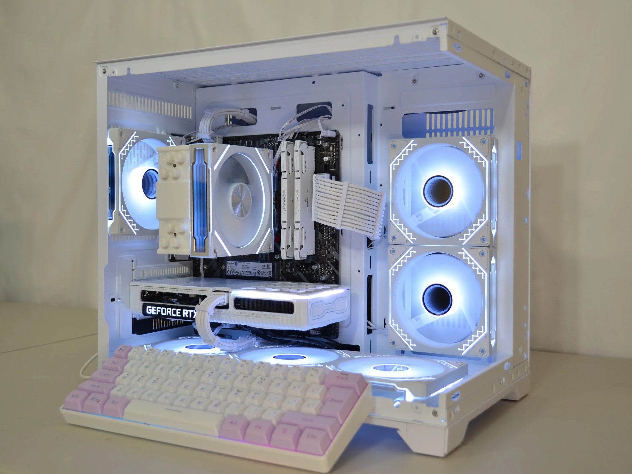 ⚪White Out⚪ - FREE Keyboard⌨️ | RTX 3060 Ti | Ryzen 5 5500 | 1tb NVMe | Windows 11 FULLY ACTIVATED