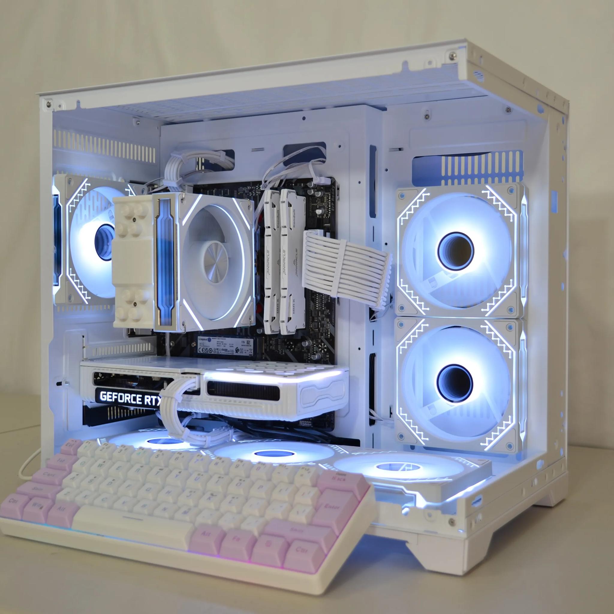 ⚪White Out⚪ - FREE Keyboard⌨️ | RTX 3060 Ti | Ryzen 5 5500 | 1tb NVMe | Windows 11 FULLY ACTIVATED