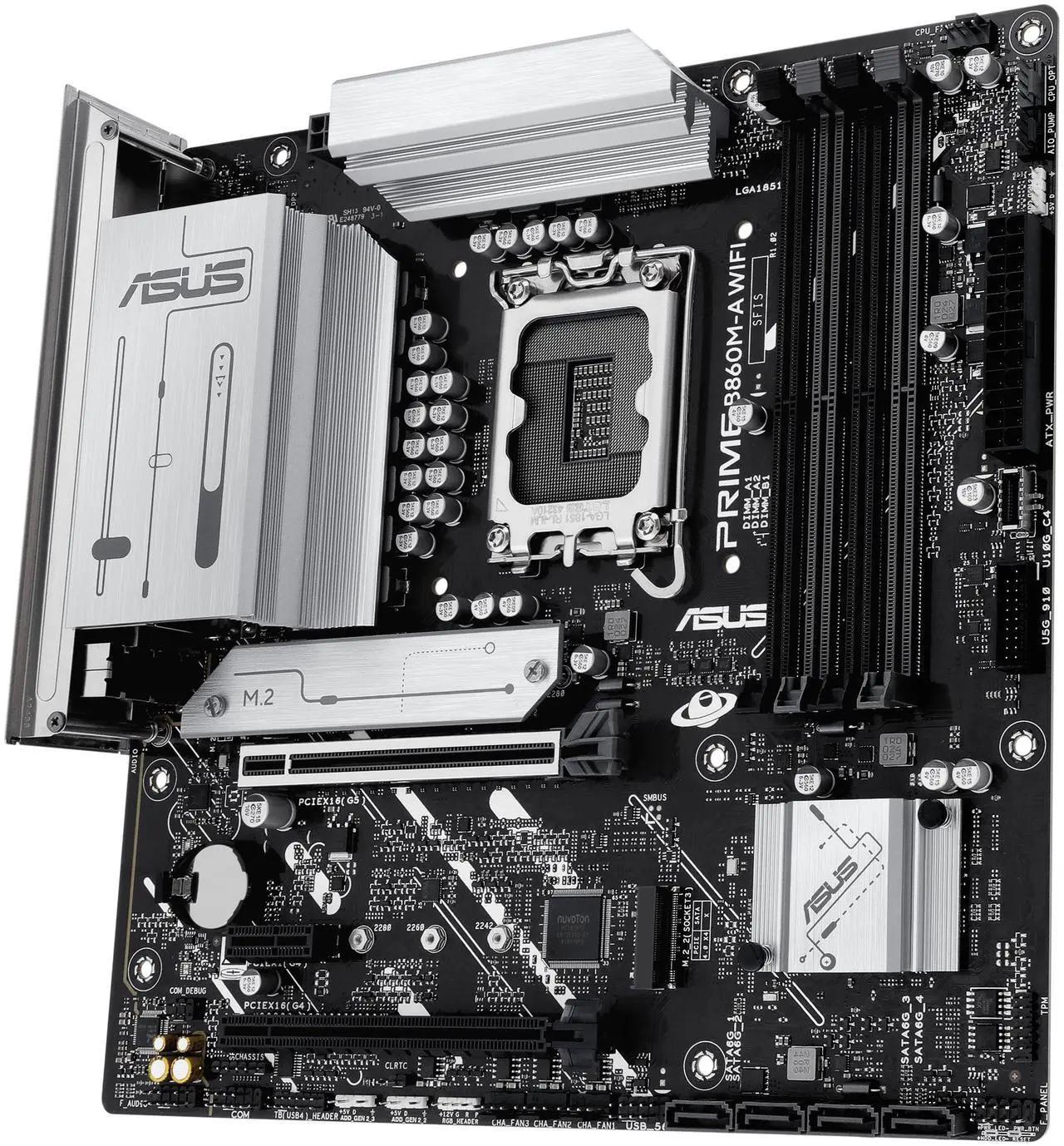 ASUS PRIME B860M-A WIFI Intel B860 LGA 1851 microATX DDR5 Motherboard