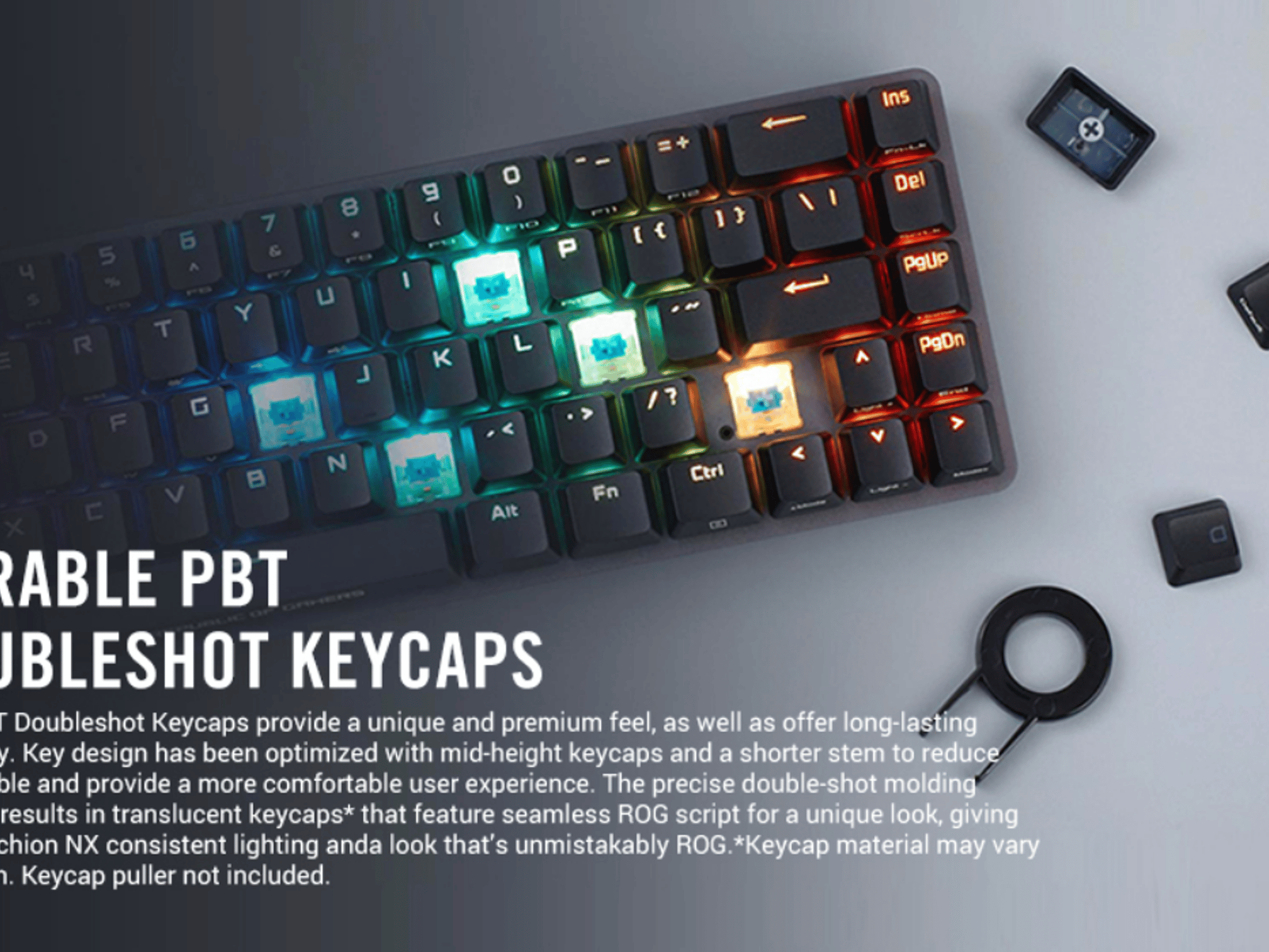 ASUS ROG Falchion NX 65% Wireless RGB Gaming Mechanical Keyboard | ROG NX Red Linear Switches