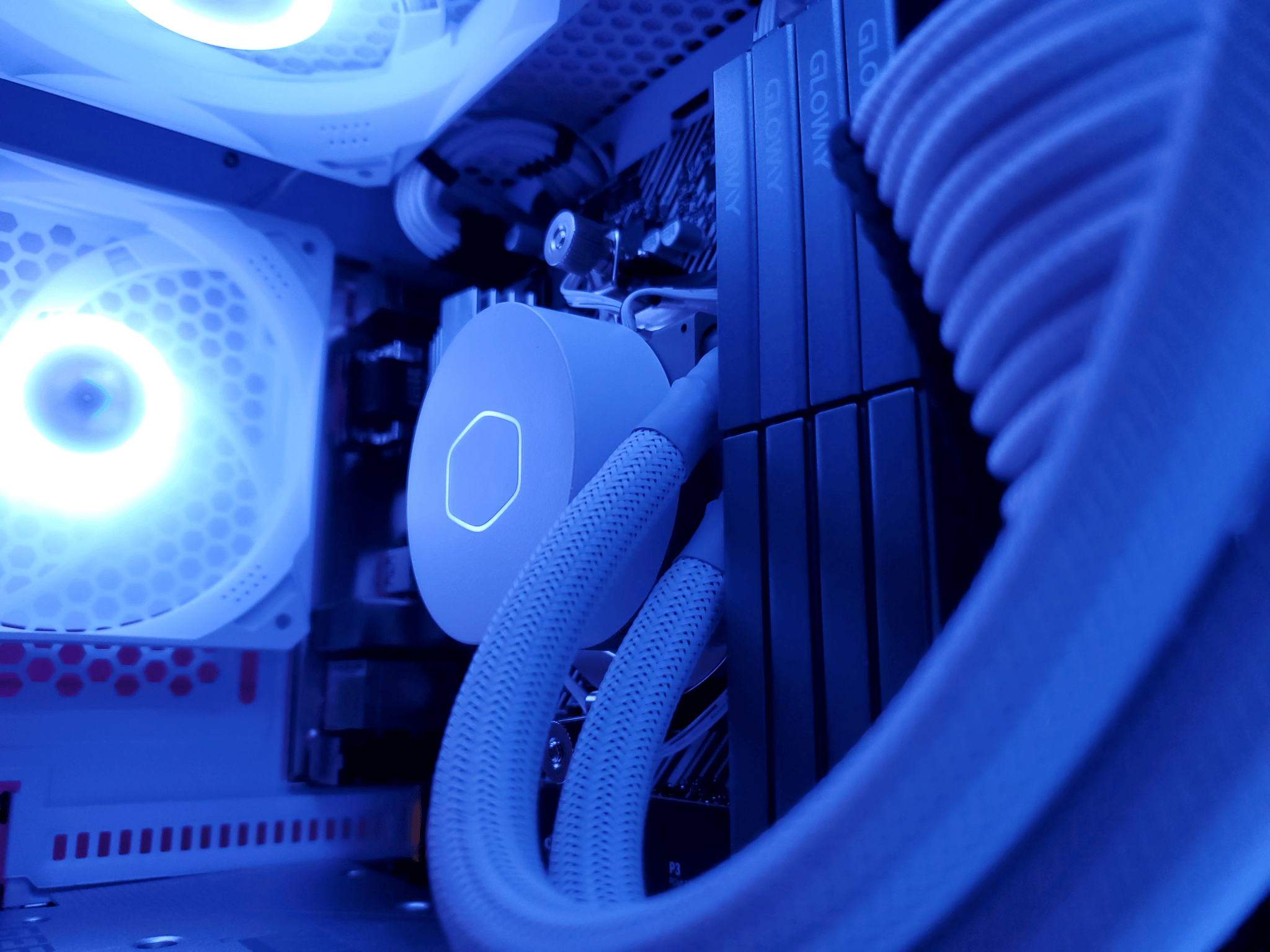 Glacier | RTX 3060 - Ryzen 5 5600x White Gaming and Streaming PC