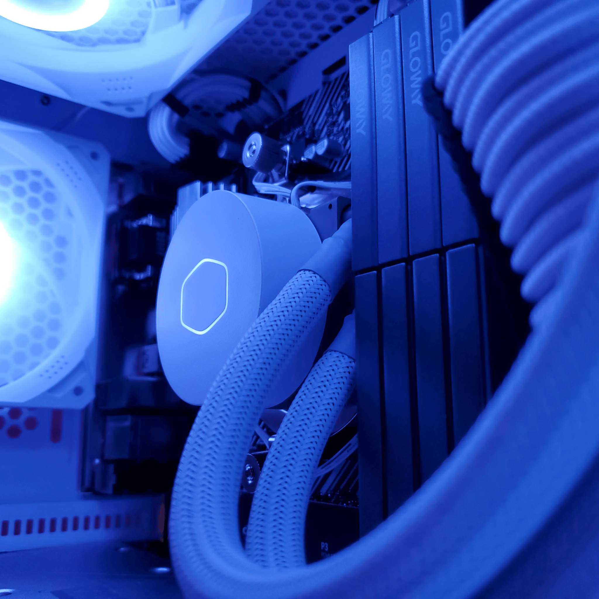 Glacier | RTX 3060 - Ryzen 5 5600x White Gaming and Streaming PC