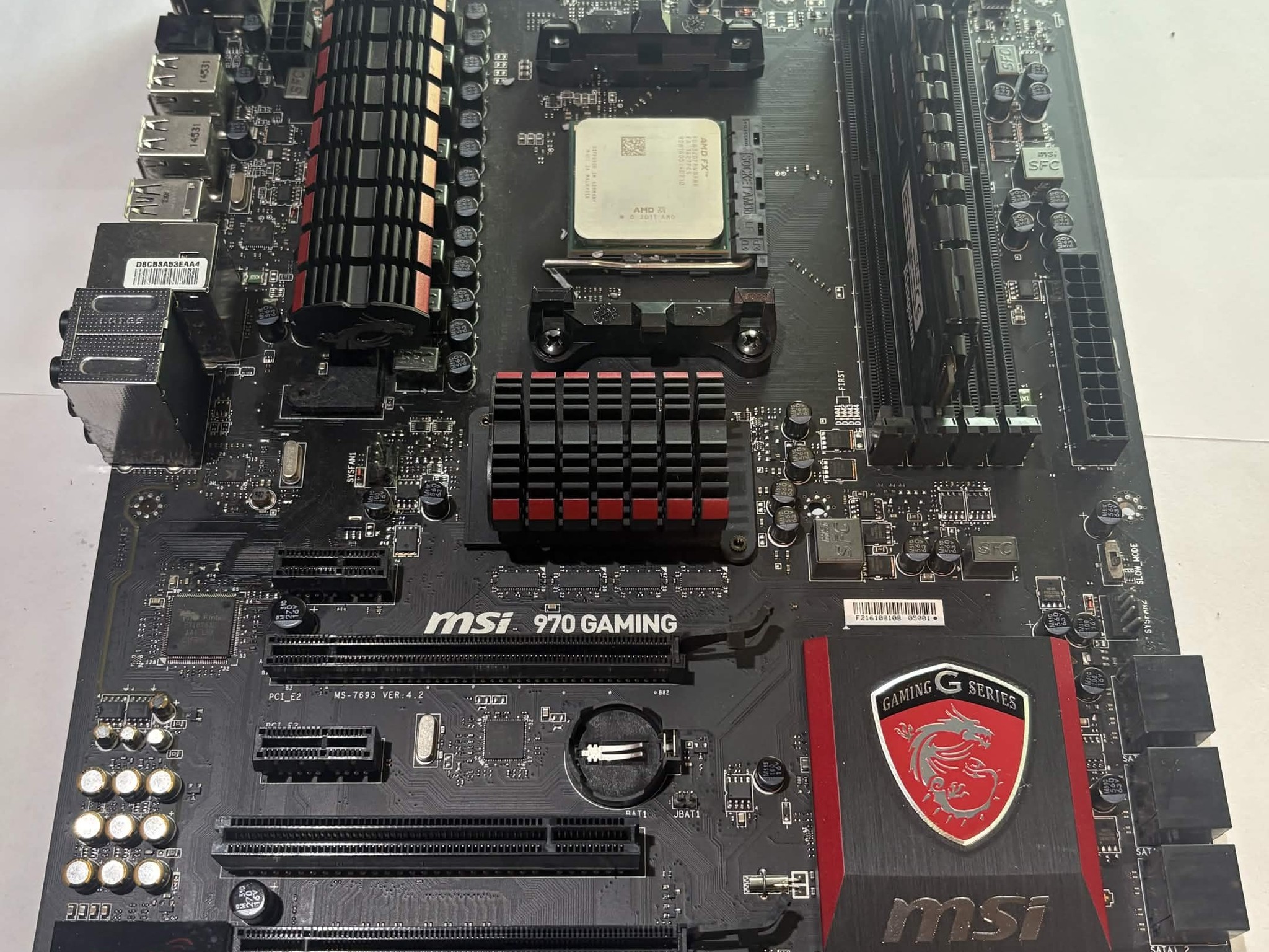 MSI 970 Gaming AM3+ Motherboard Combo FX-8320 CPU Kingston RAM