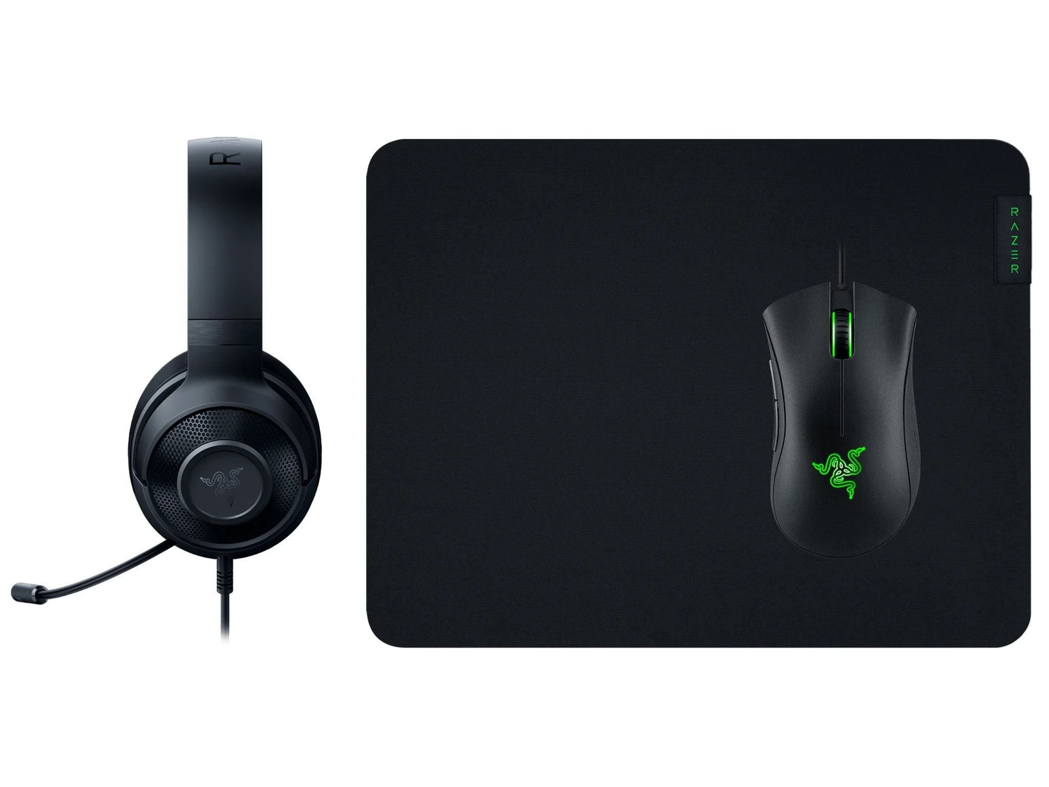 Razer Next Level Gaming Bundle [Kraken X Lite Wired Headset, DeathAdder Essential Wired Mouse, Mpad]