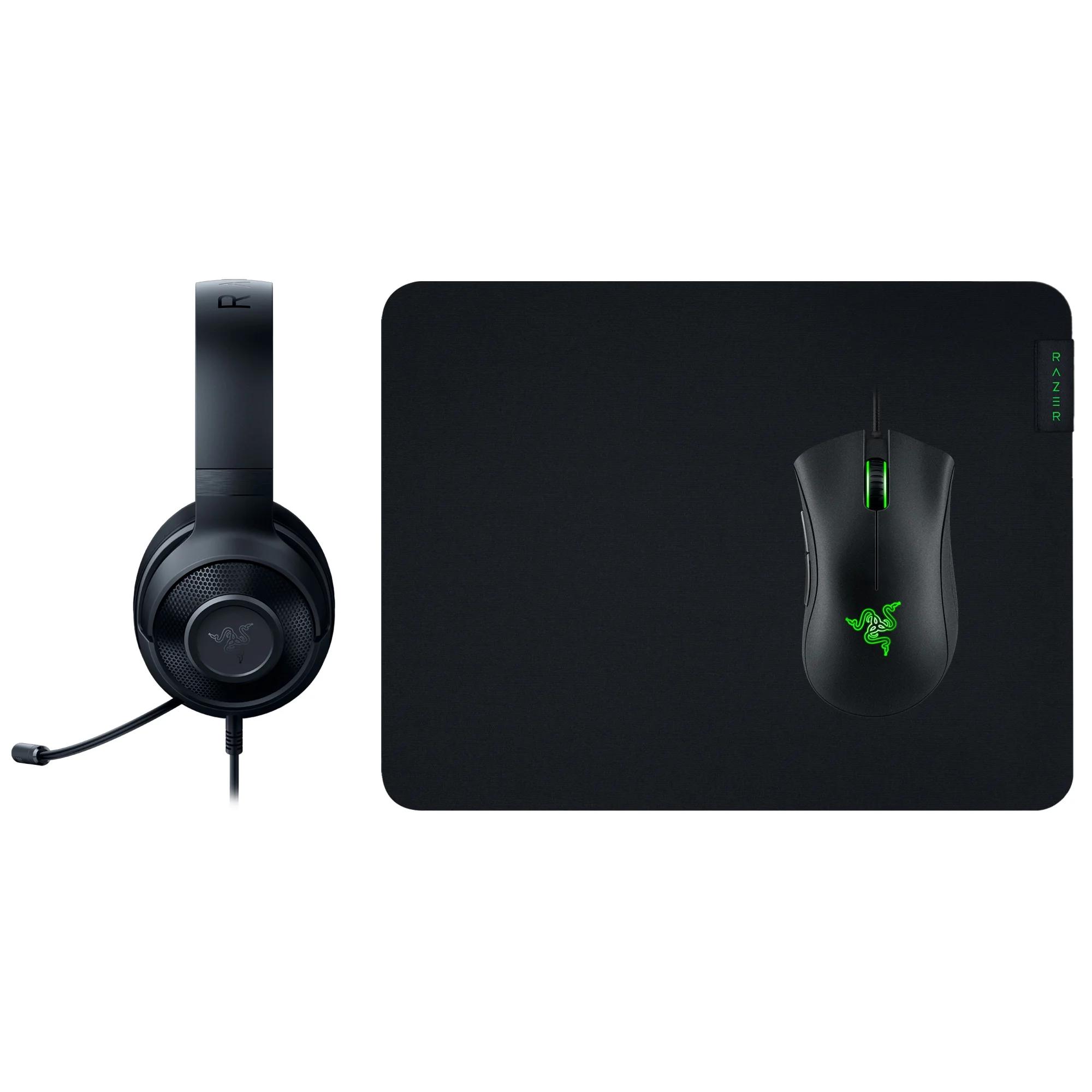 Razer Next Level Gaming Bundle [Kraken X Lite Wired Headset, DeathAdder Essential Wired Mouse, Mpad]