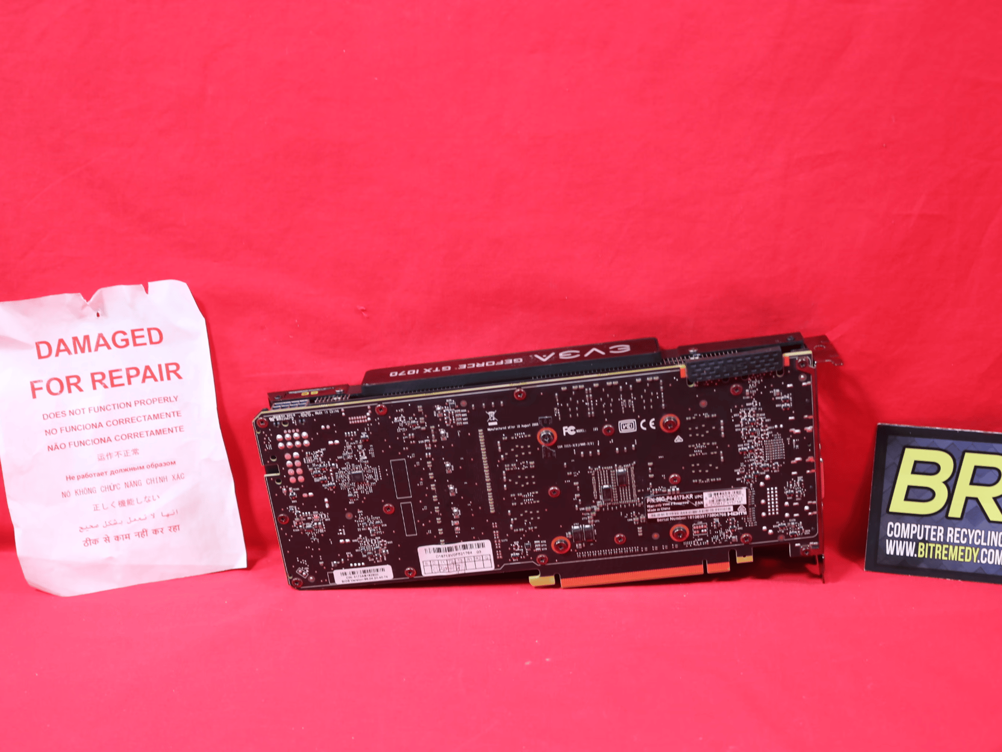 *AS IS/FOR REPAIR* EVGA GeForce GTX 1070 SC ACX Black Edition 8GB GDDR5 Desktop GPU 08G-P4-5173-KR