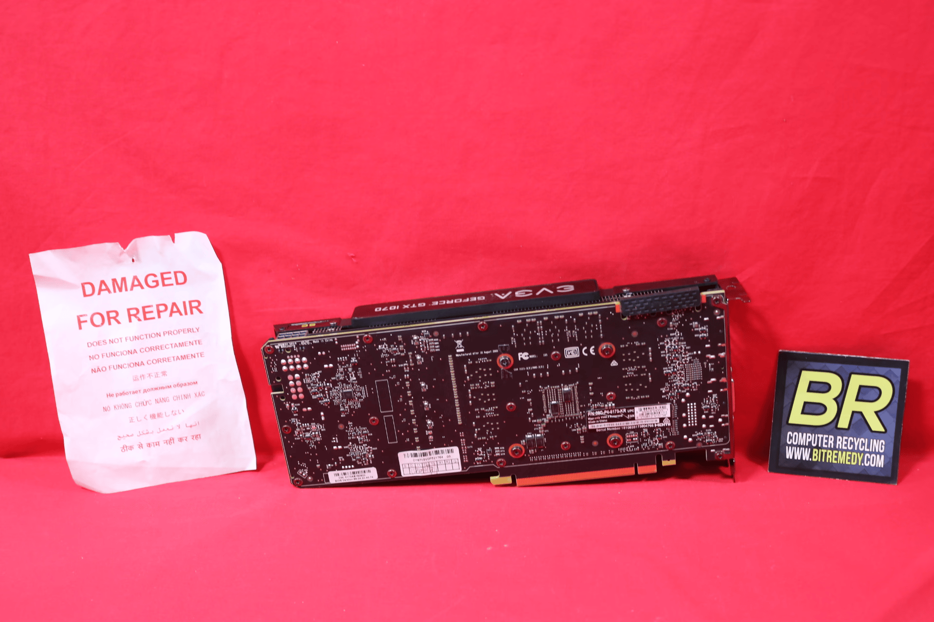 *AS IS/FOR REPAIR* EVGA GeForce GTX 1070 SC ACX Black Edition 8GB GDDR5 Desktop GPU 08G-P4-5173-KR