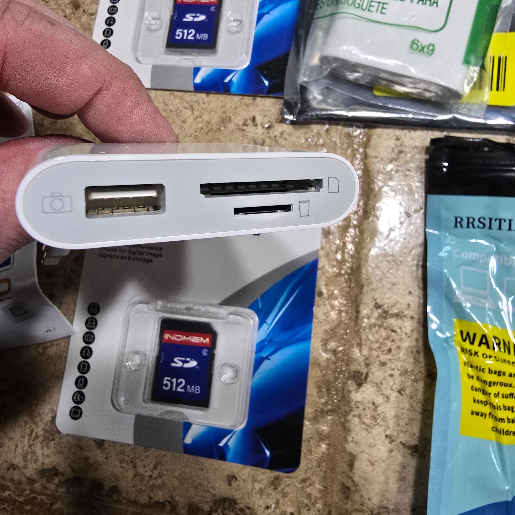 SD and TF Card MicroSD Card Adapter Reader 512mb SD Included IPAD IPHONE USB C Galaxy Note Samsung