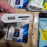 SD and TF Card MicroSD Card Adapter Reader 512mb SD Included IPAD IPHONE USB C Galaxy Note Samsung