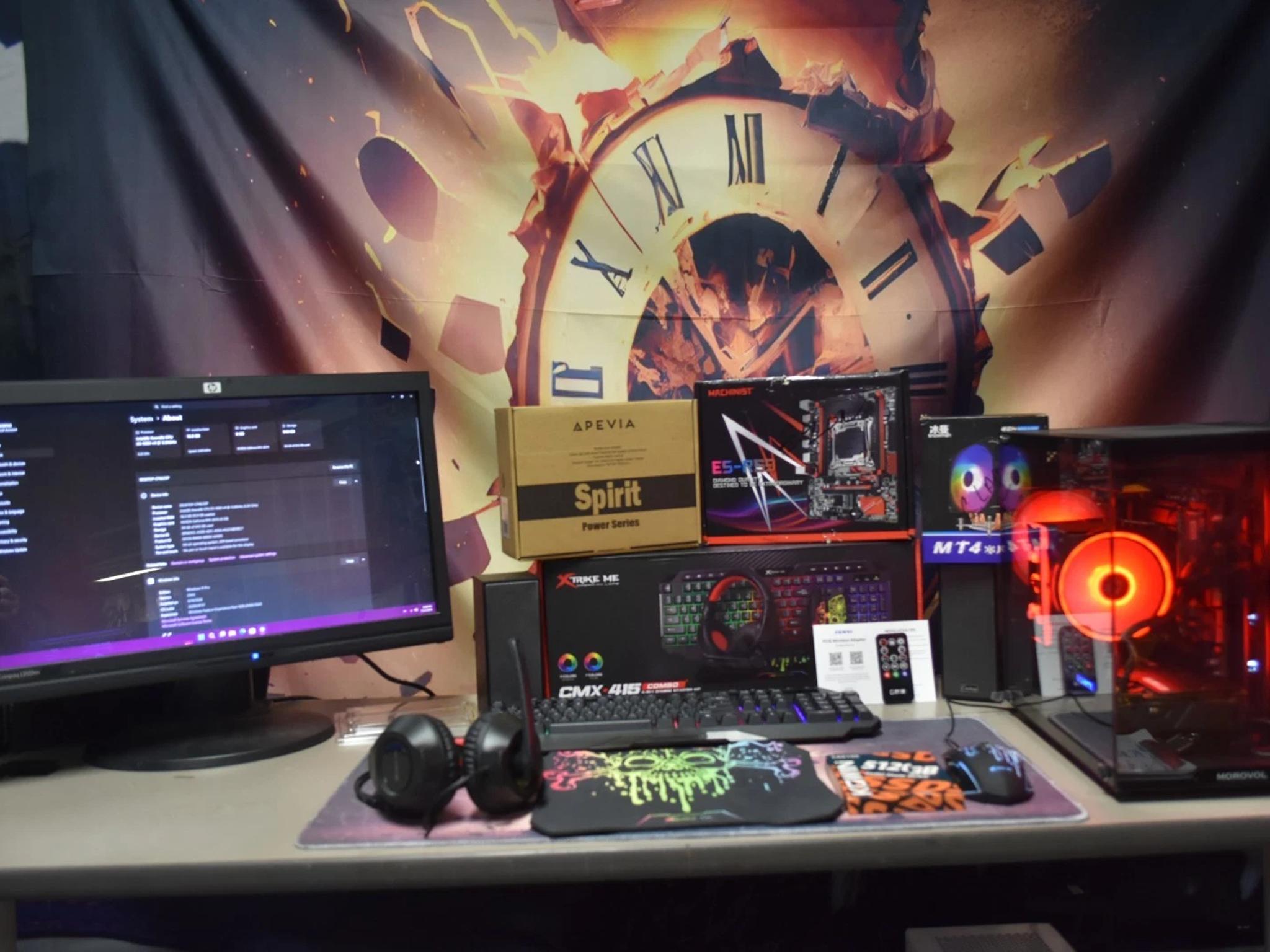 Gaming PC XEON 1660 8 cores 16 threads RAM 16GB GPU RTX 2070 8GB 512 GB SSD +500 GB HHD+ extras