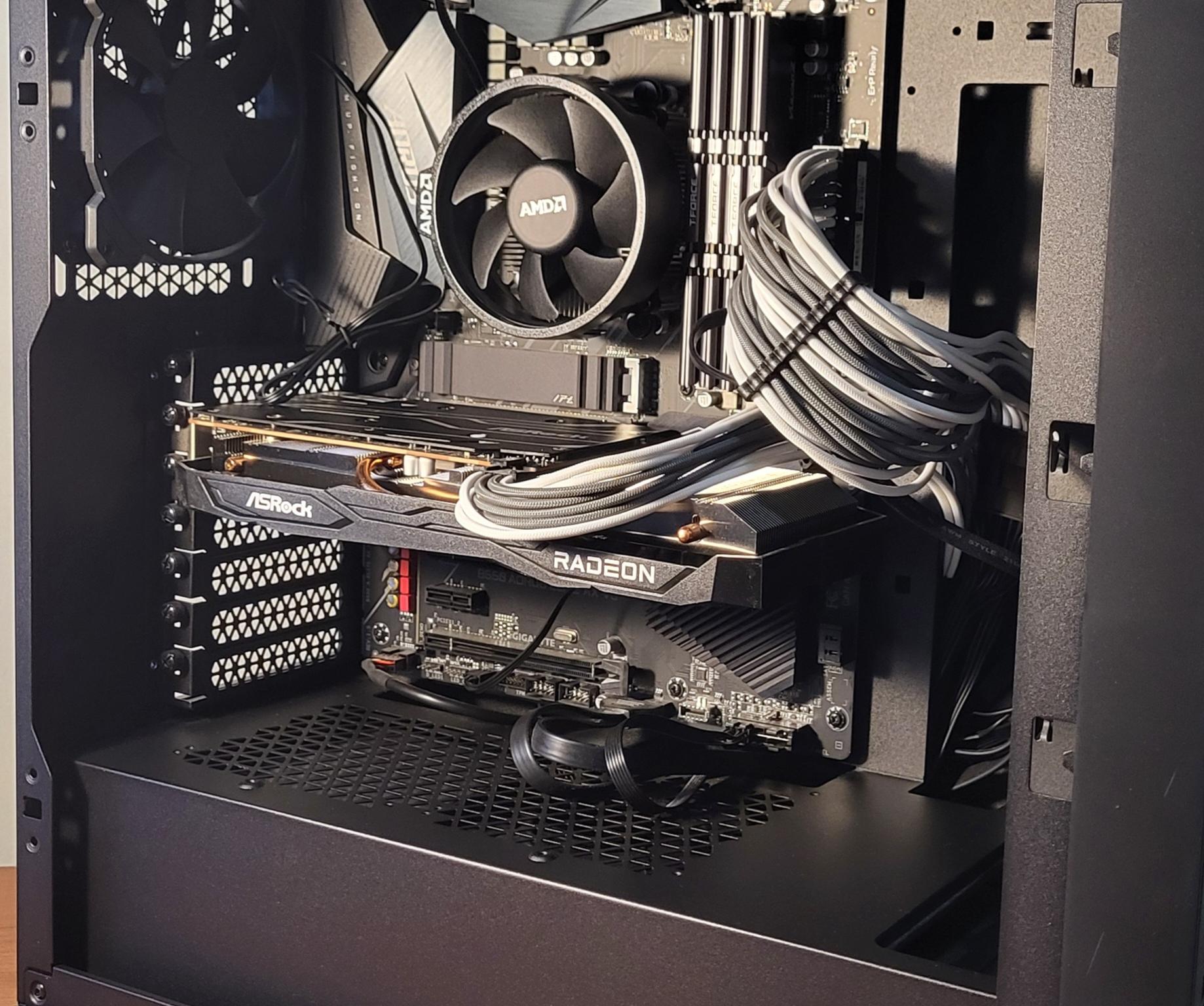 ATX, AMD Ryzen 5600, AMD Radeon 6600, 32GB RAM Used PC- Good Condition