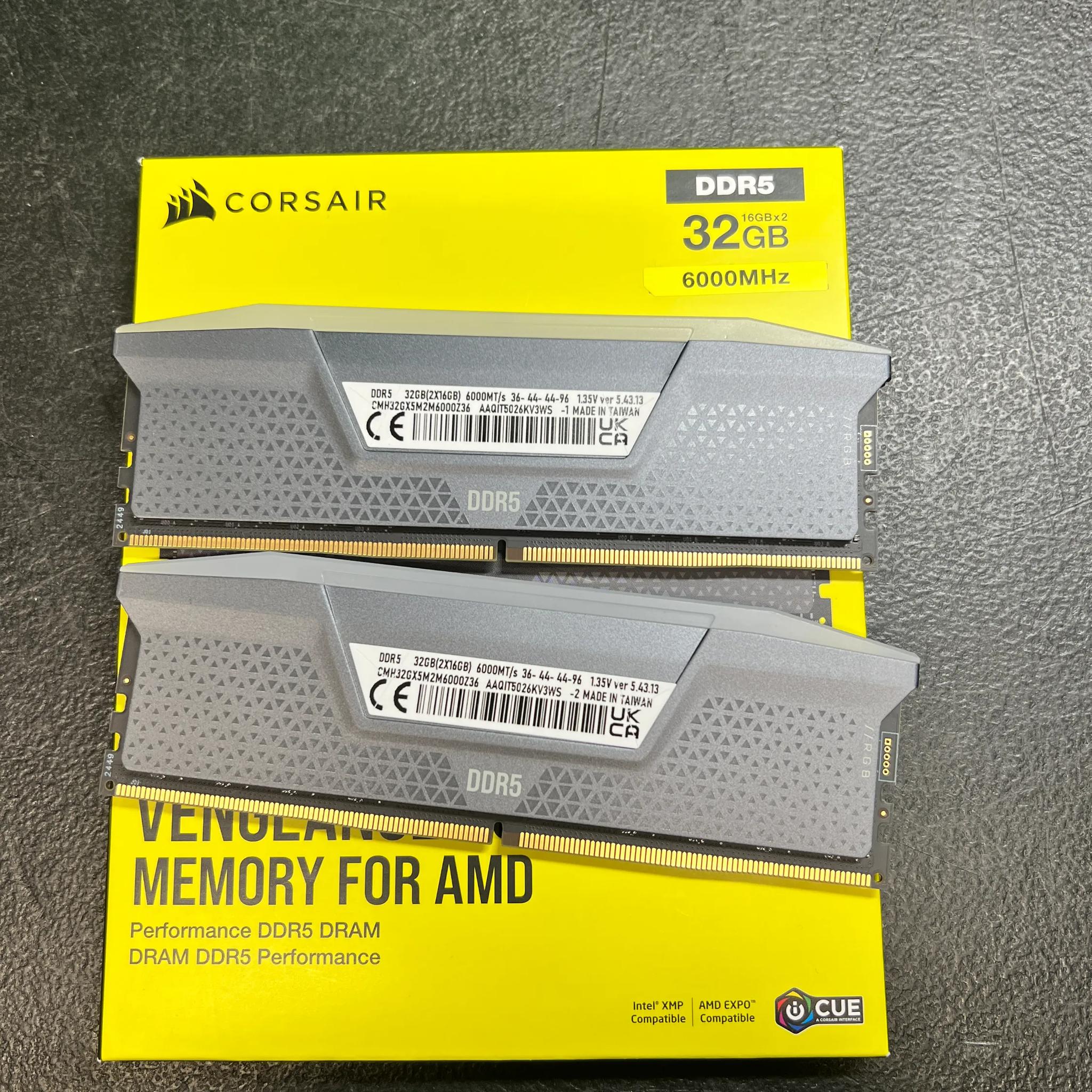CORSAIR VENGEANCE RGB DDR5 RAM 32GB (2x16GB) 6000MHz