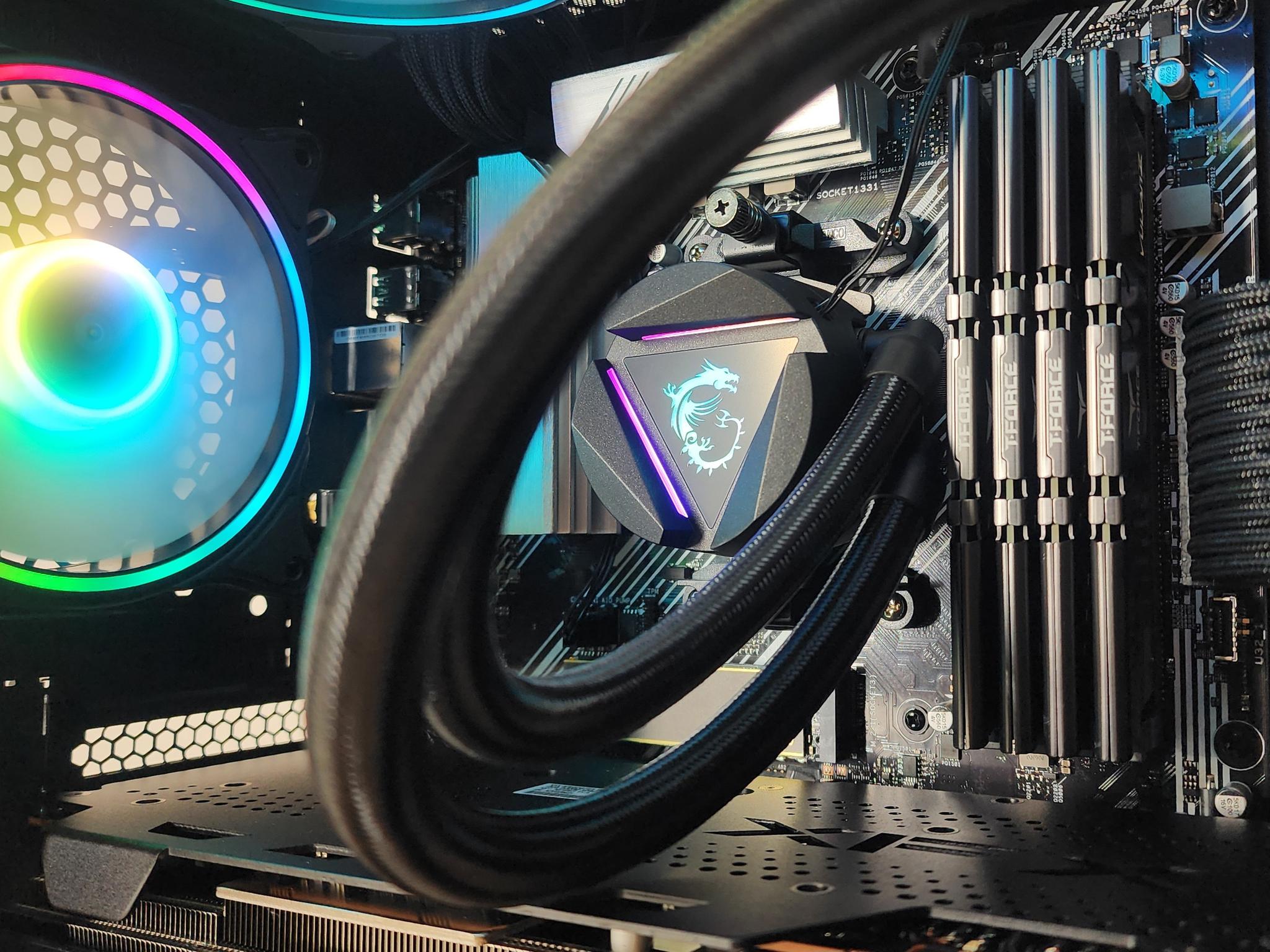 Gaming PC Ryzen 7 5700X3D 32GB RAM 1TB SSD RX 7800 XT 16GB Windows 11 Computer