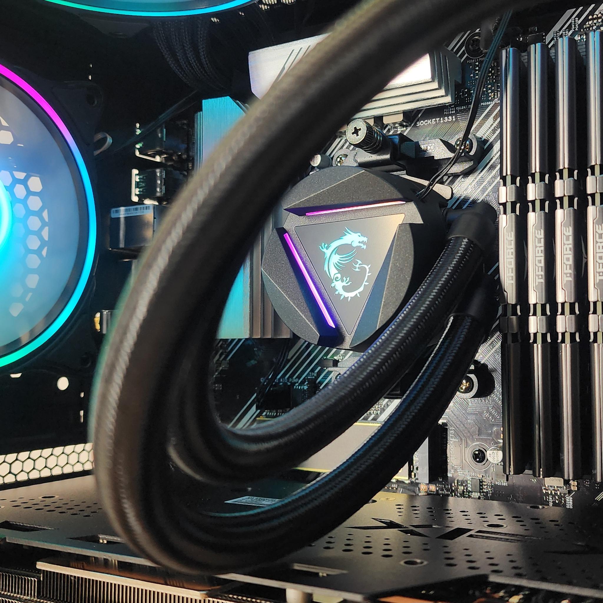 Gaming PC Ryzen 7 5700X3D 32GB RAM 1TB SSD RX 7800 XT 16GB Windows 11 Computer