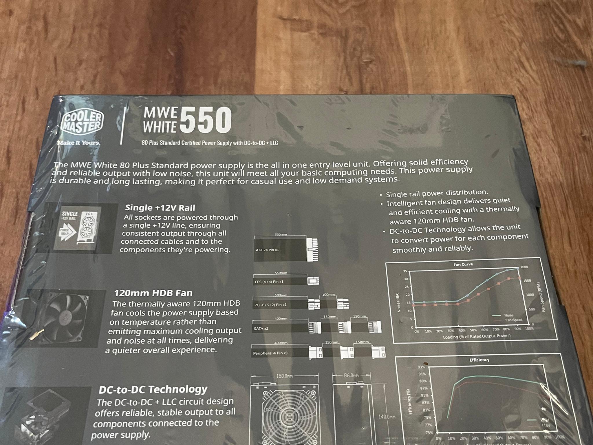 **New sealed in box 550 white**