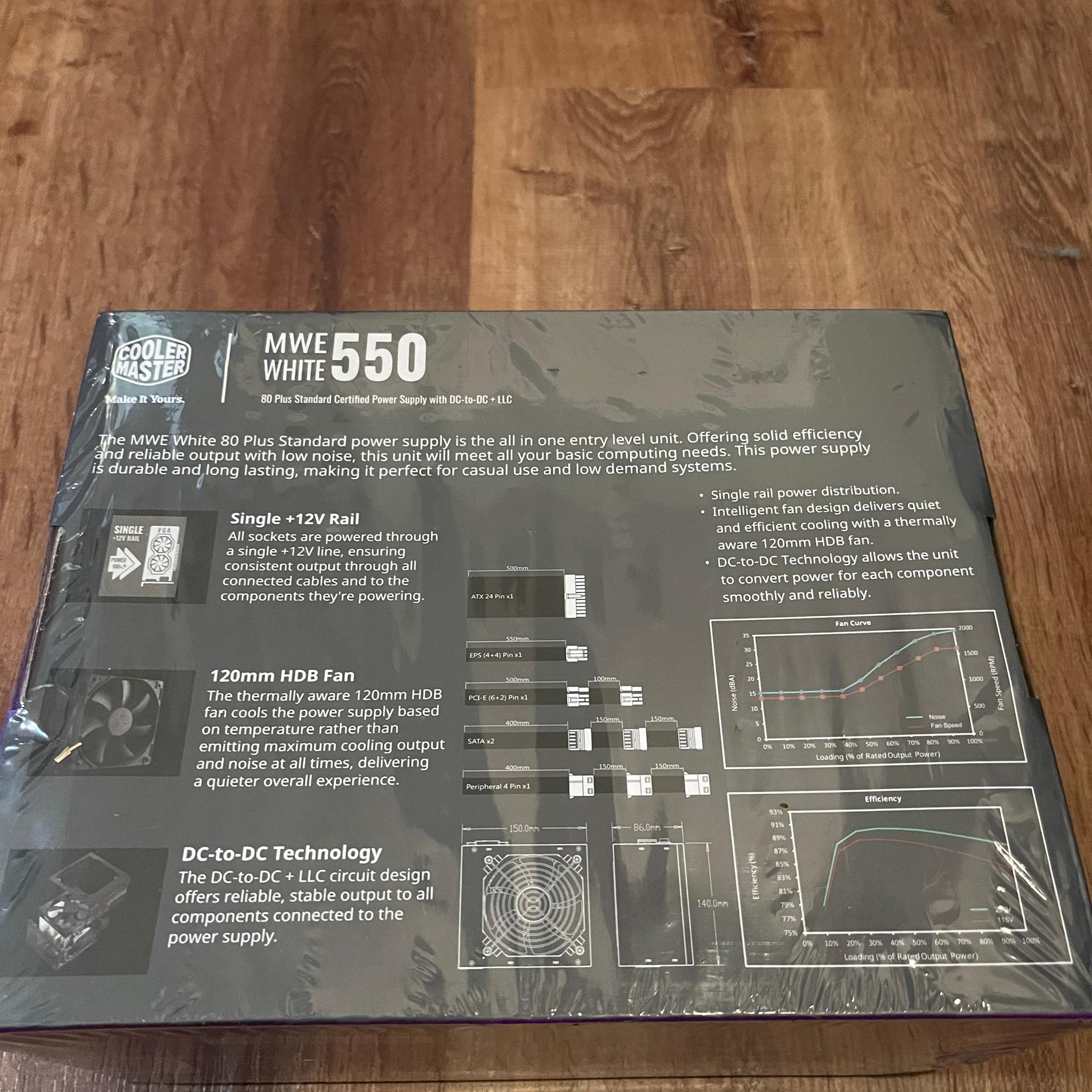 **New sealed in box 550 white**