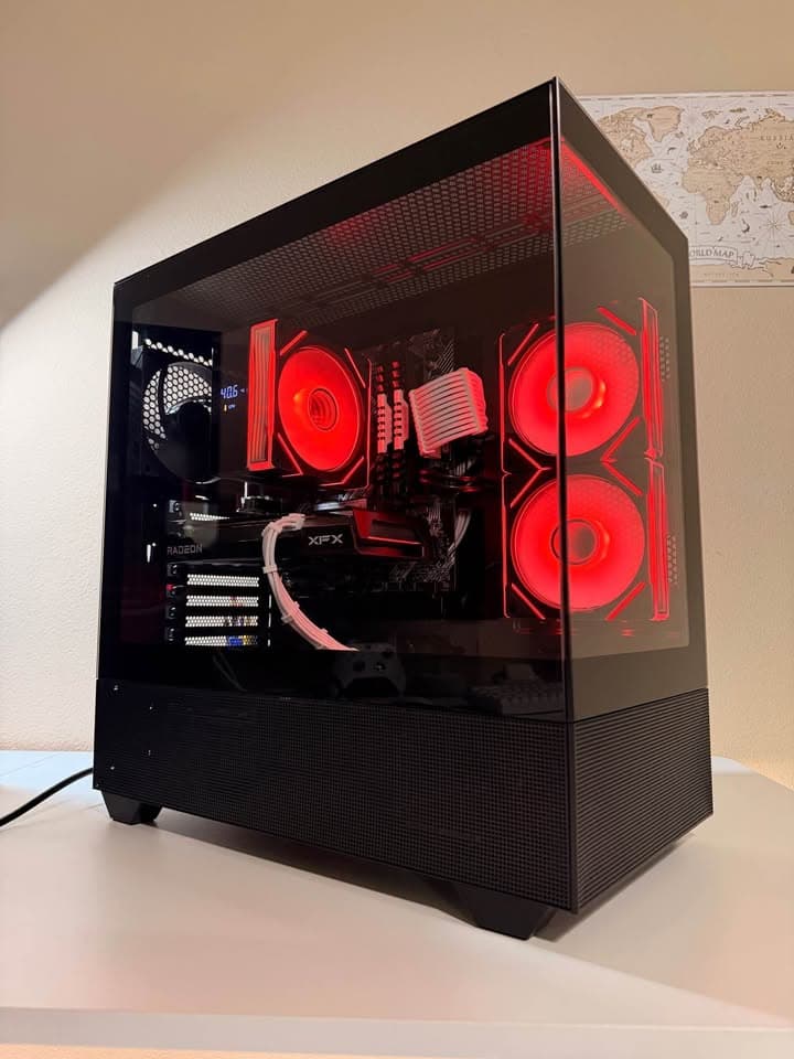 Black Gaming PC | RX 6600 | 1TB storage | 16gb ddr4 | AMD Ryzen 5 3600