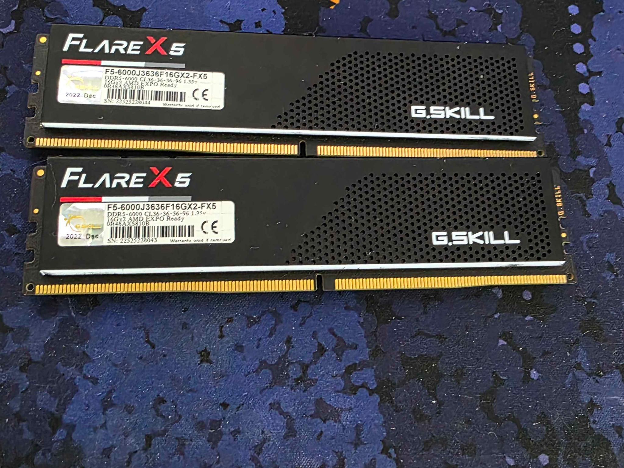 G.Skill Flare X5 Series 32GB (2 x 16GB) DDR5-6000 PC5-48000 CL36