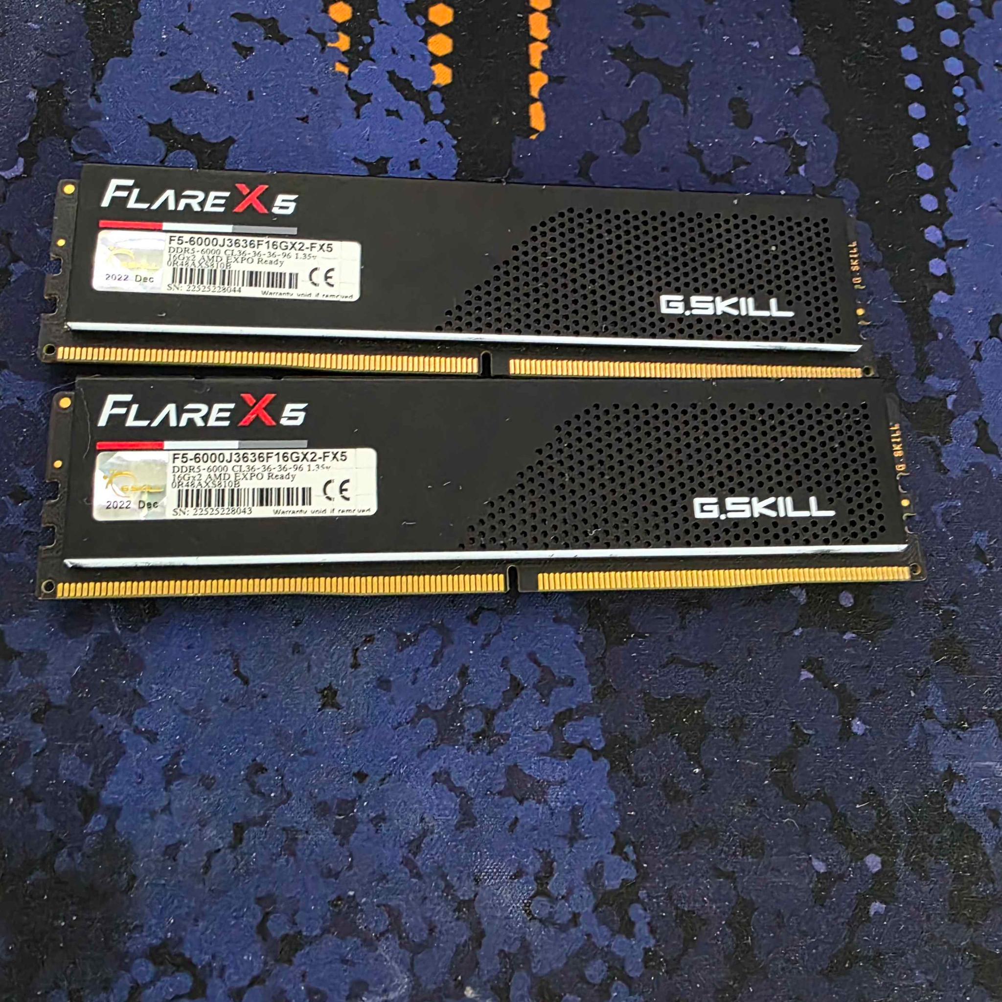 G.Skill Flare X5 Series 32GB (2 x 16GB) DDR5-6000 PC5-48000 CL36