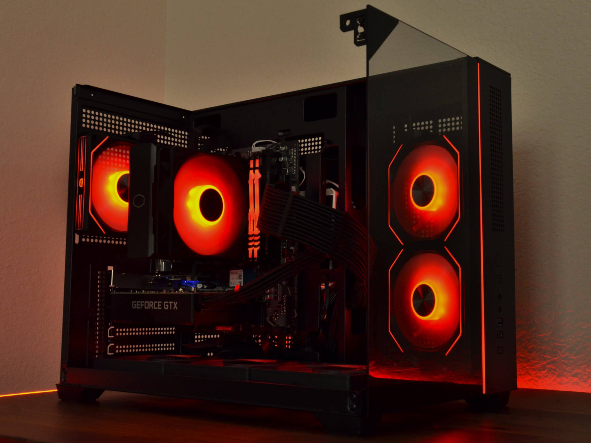 🖤BLACK & RED Gaming PC❤️| GTX 1660 SUPER || AMD Ryzen 5 5600 G || 16GB DDRR 4❤️RED & BLACK🖤