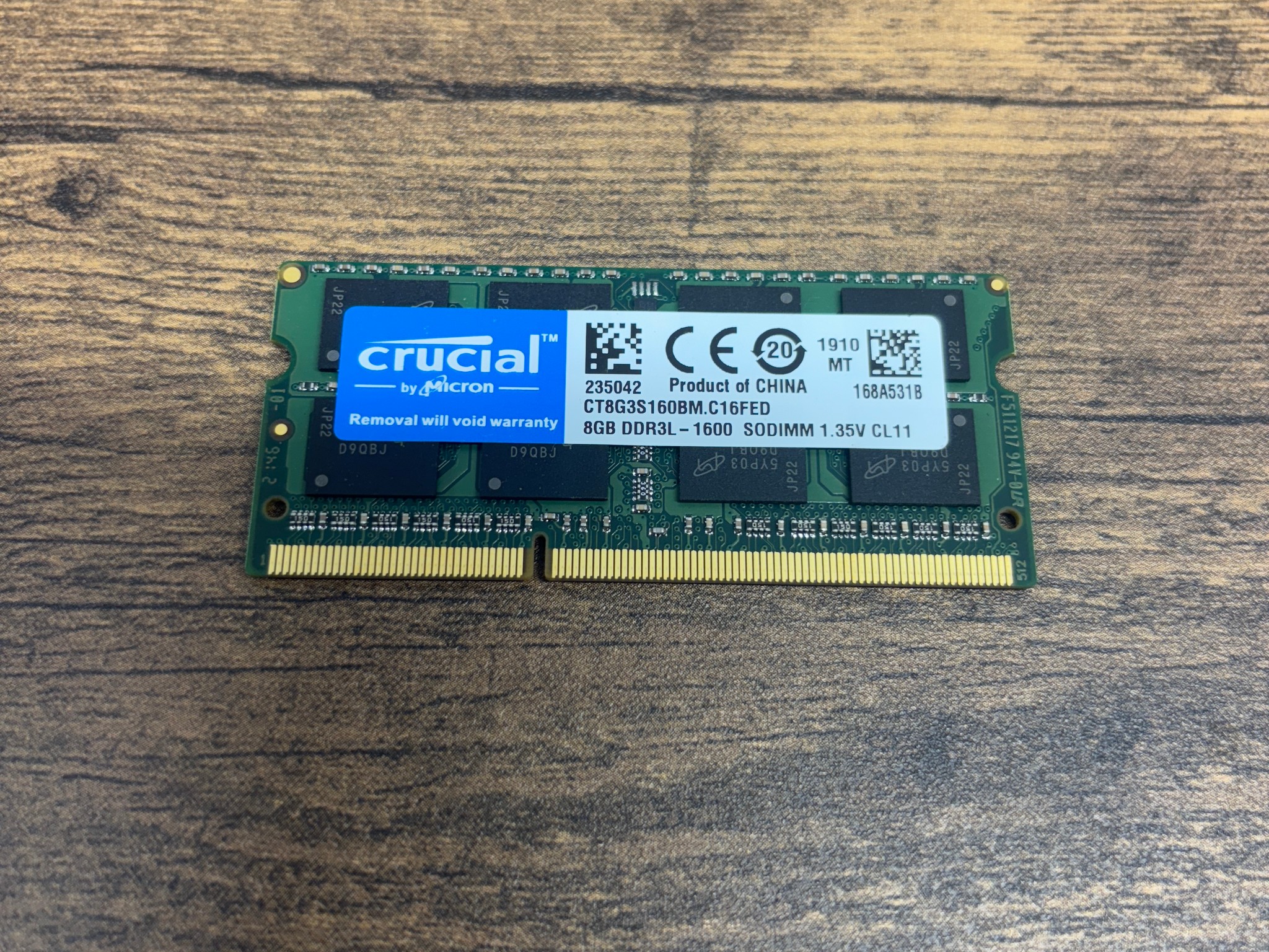 Crucial 16GB (2x8GB) DDR3L-1600 Laptop RAM SODIMM 1.35V PC3L-12800