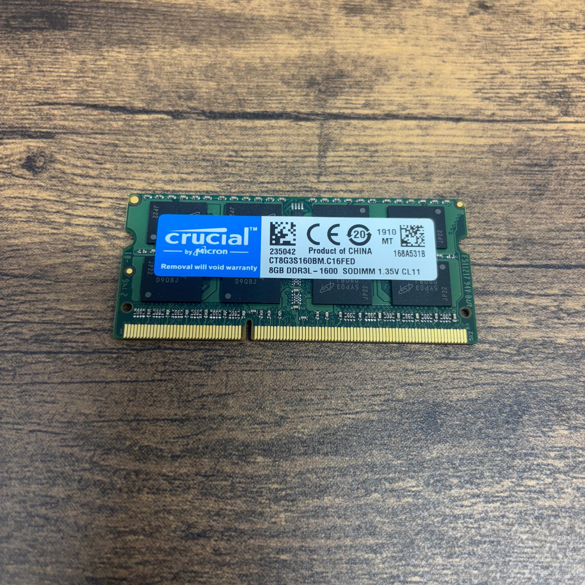 Crucial 16GB (2x8GB) DDR3L-1600 Laptop RAM SODIMM 1.35V PC3L-12800
