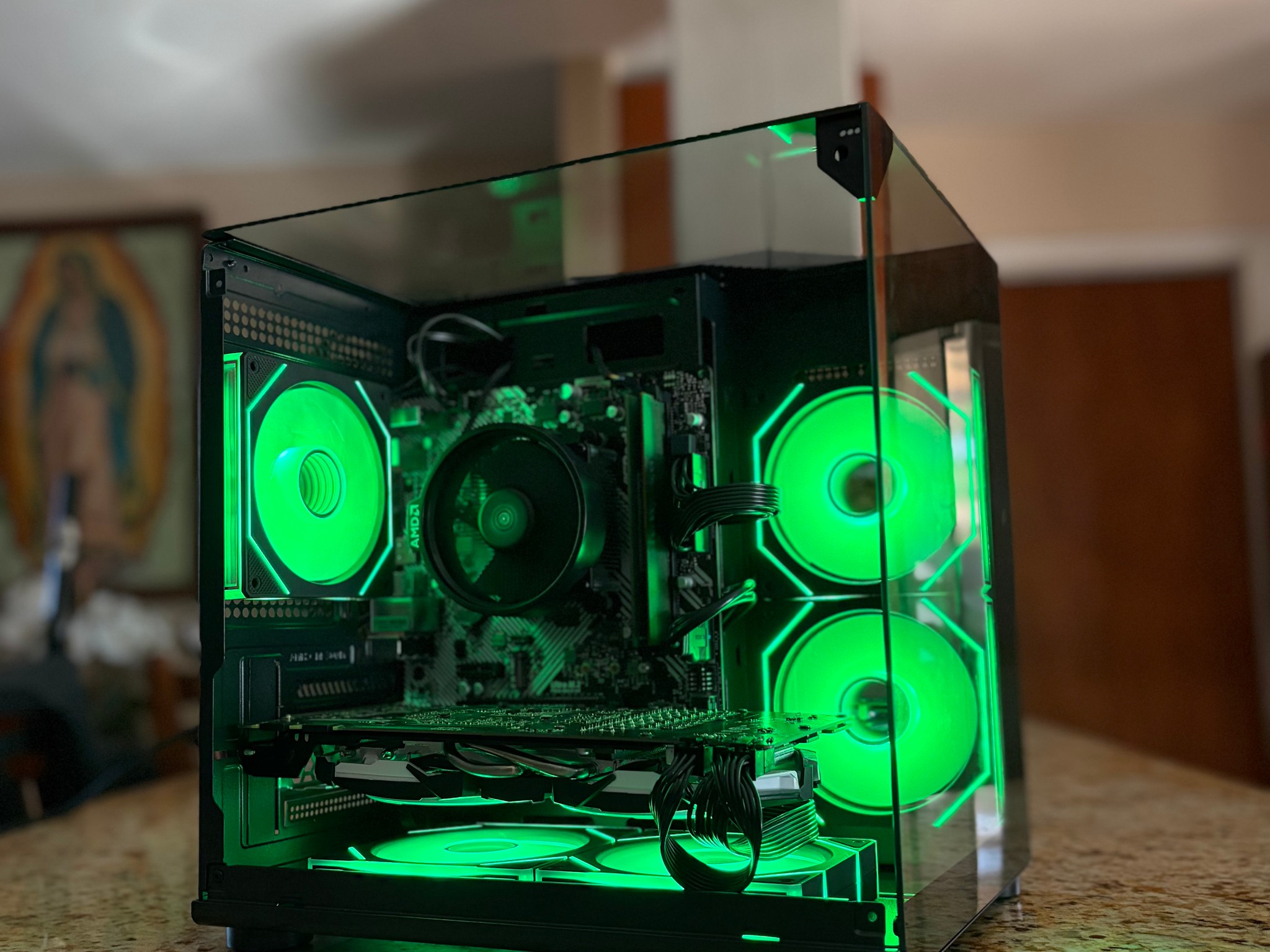 Black Budget Gaming PC | GTX 1080 8GB | RYZEN 5 3600 | 16GB RAM | 1TB SATA SSD | Wi-Fi + BT