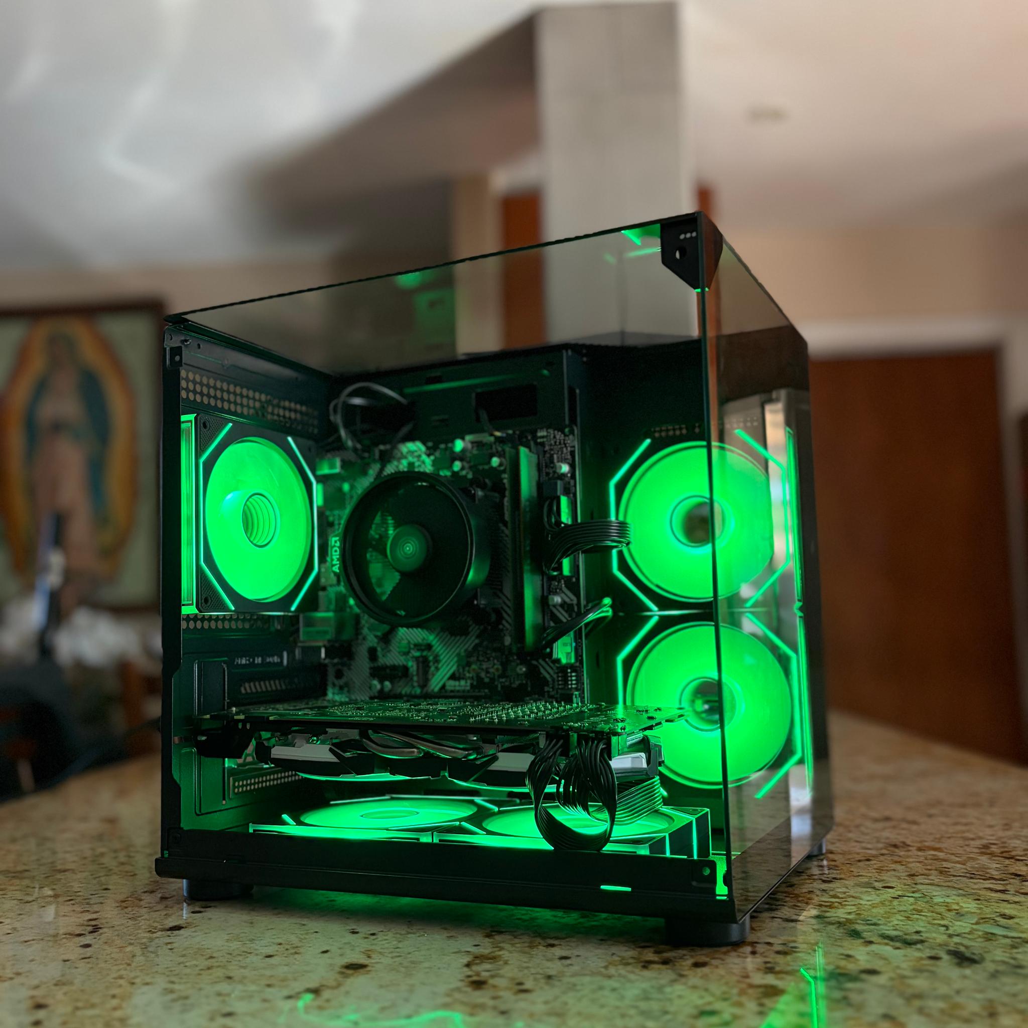 Black Budget Gaming PC | GTX 1080 8GB | RYZEN 5 3600 | 16GB RAM | 1TB SATA SSD | Wi-Fi + BT