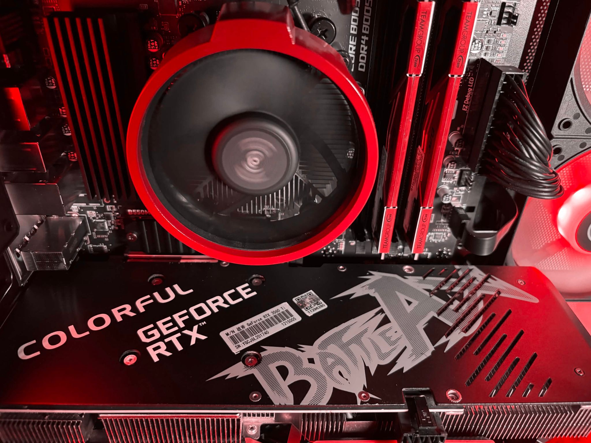 ARES V0 🔴⚫ | Ryzen 5500 | 3060 Ti | 1 TB NVME | 2 TB Sata SSD | 16 GB DDR4