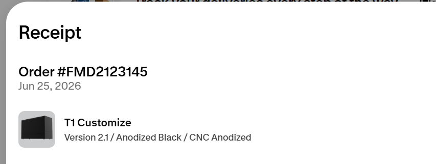 Brand New Sealed FormD T1 V2.1 CNC – Black - PCIe 4.0 Riser - FAST SHIPMENT