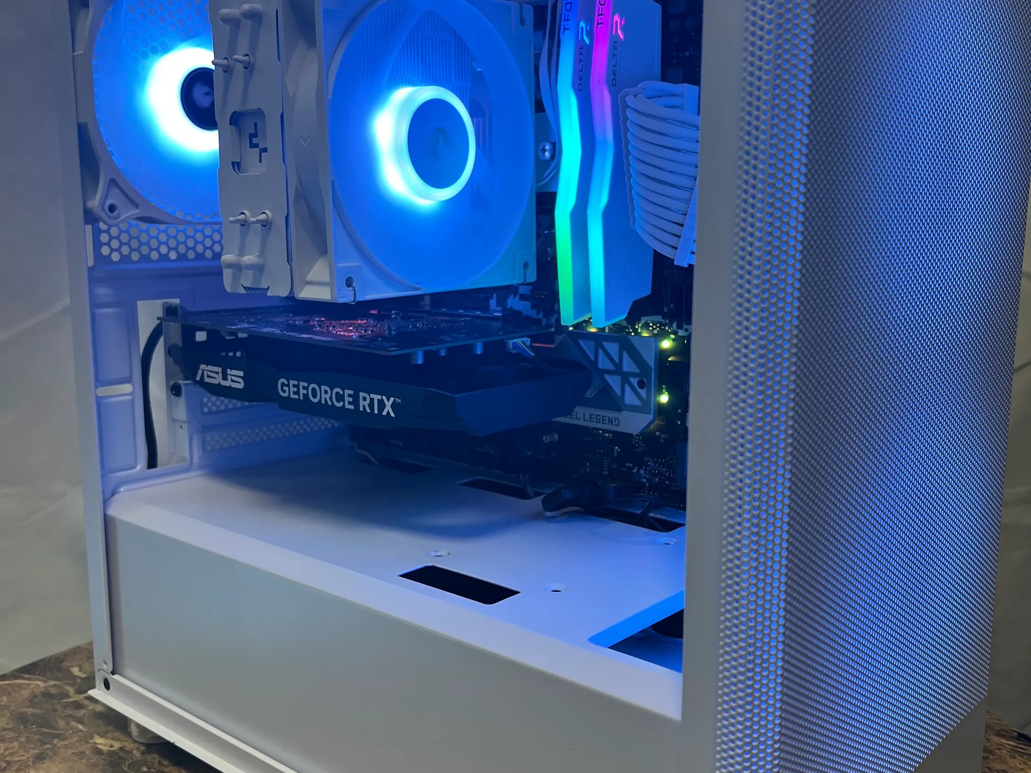 🔵Baby Blue🔵 | RTX 3050 Mid-Range White/Theme PC | Ryzen 5 3400G | 16GB RAM | 1TB SSD | Windows 11