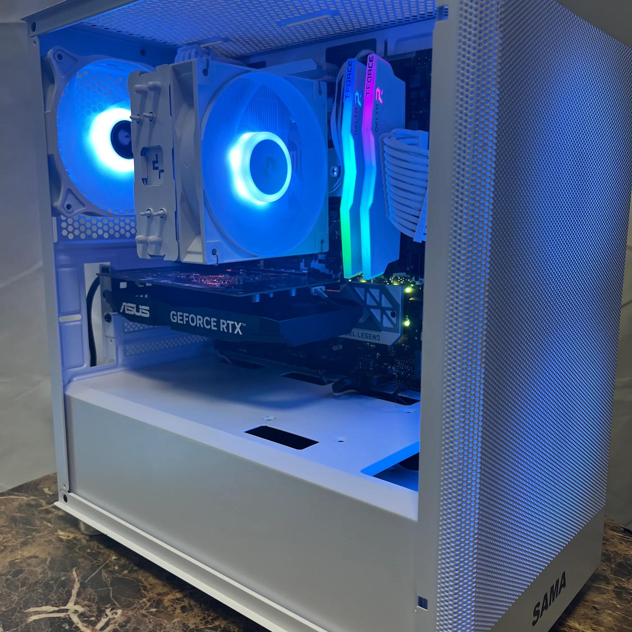 🔵Baby Blue🔵 | RTX 3050 Mid-Range White/Theme PC | Ryzen 5 3400G | 16GB RAM | 1TB SSD | Windows 11