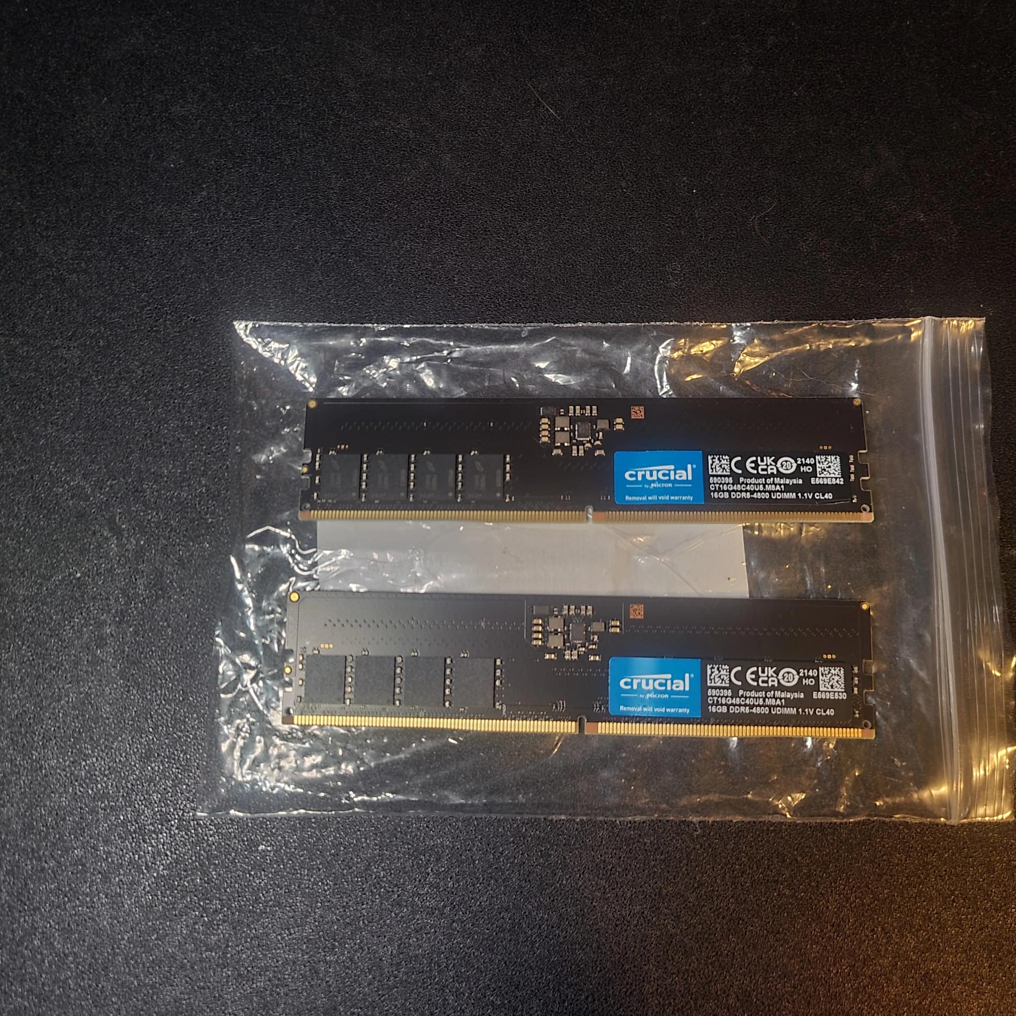 Crucial DDR5 4800 CL40 RAM 32GB (16x2)