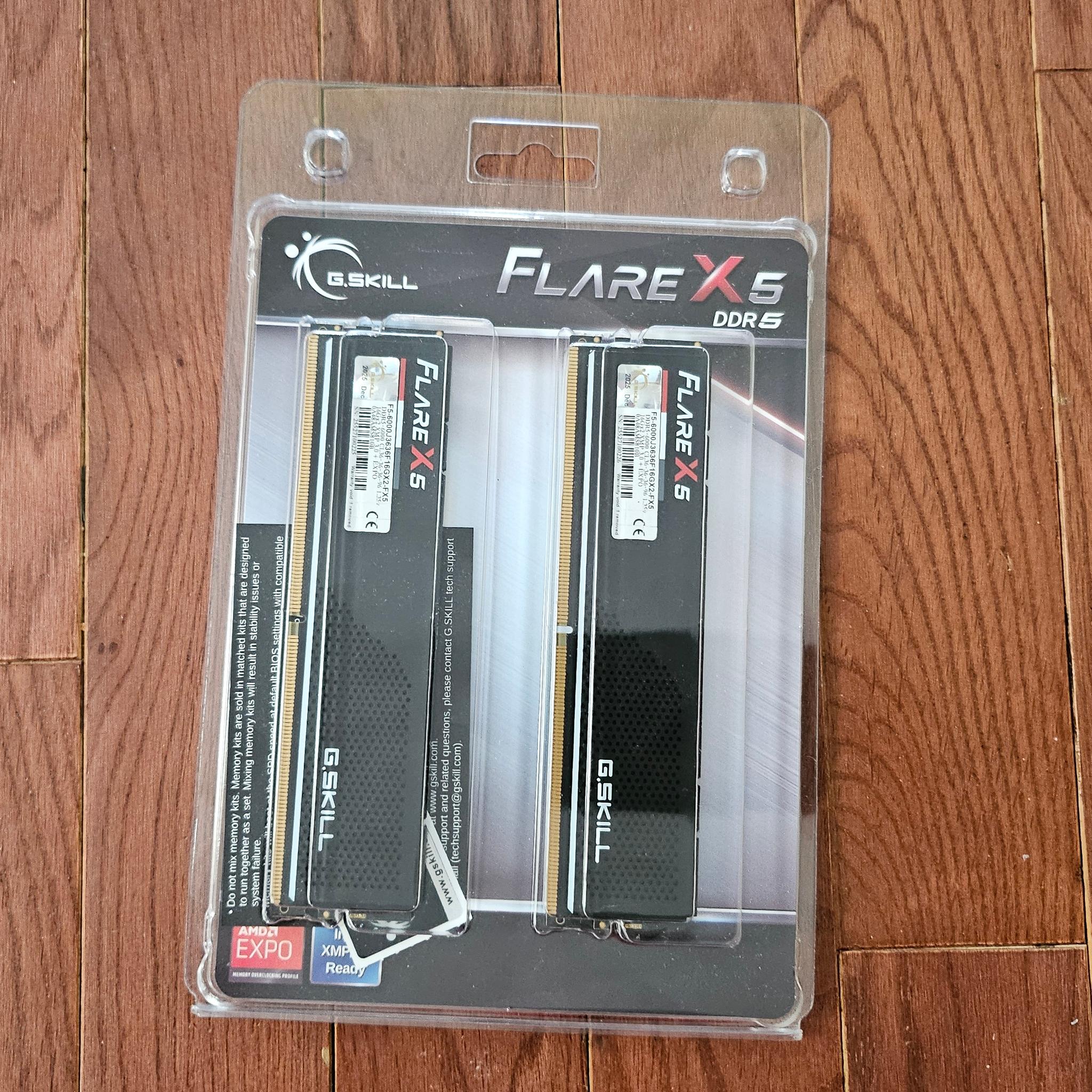G. Skill Flare X5 DDR5 32 GB Ram, DDR5-6000 16GB x2