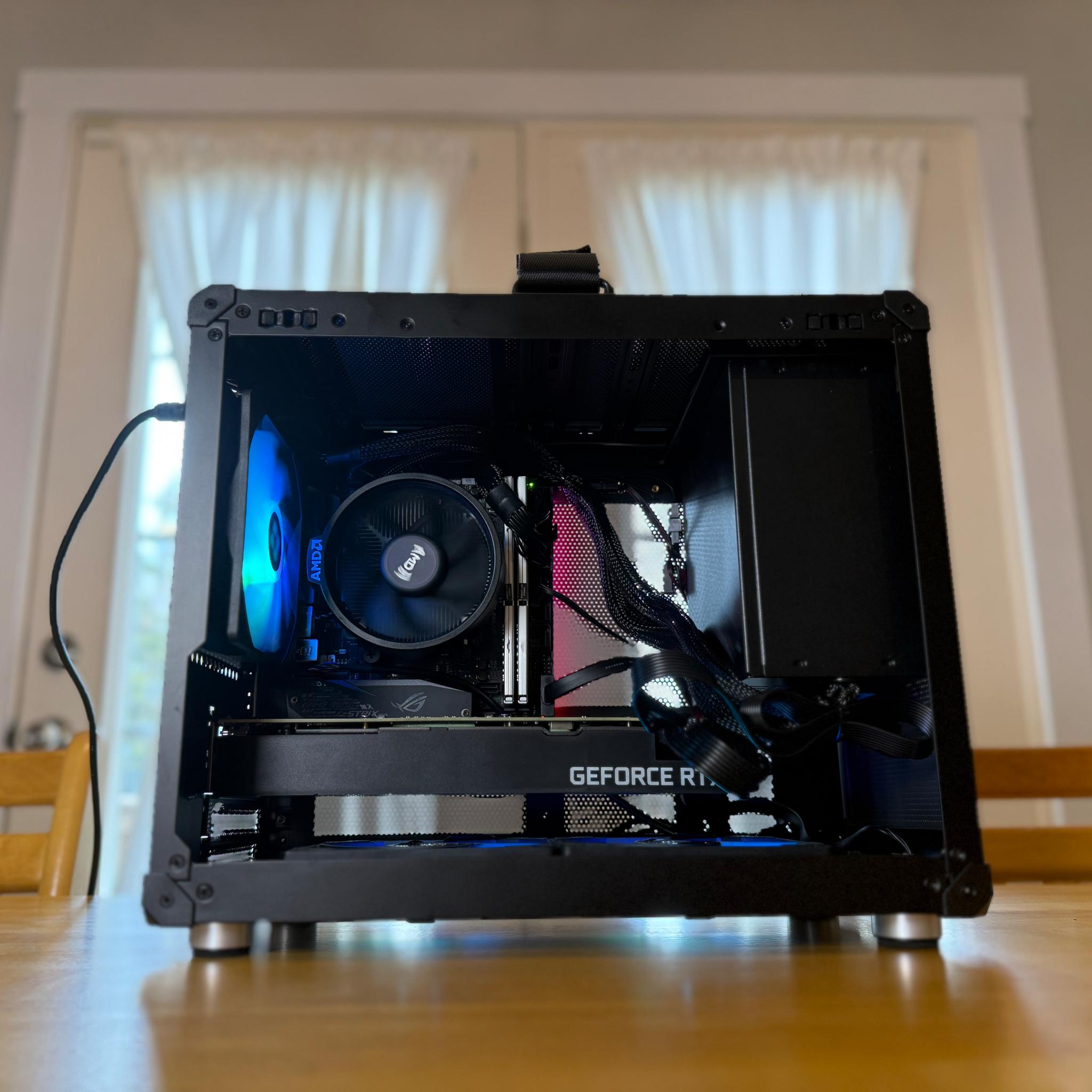 🐕‍🦺🥧| RTX 3070, Ryzen 5600, 32gb Ram, 1tb SSD, Compact WiFi Equipped ARGB Gaming PC