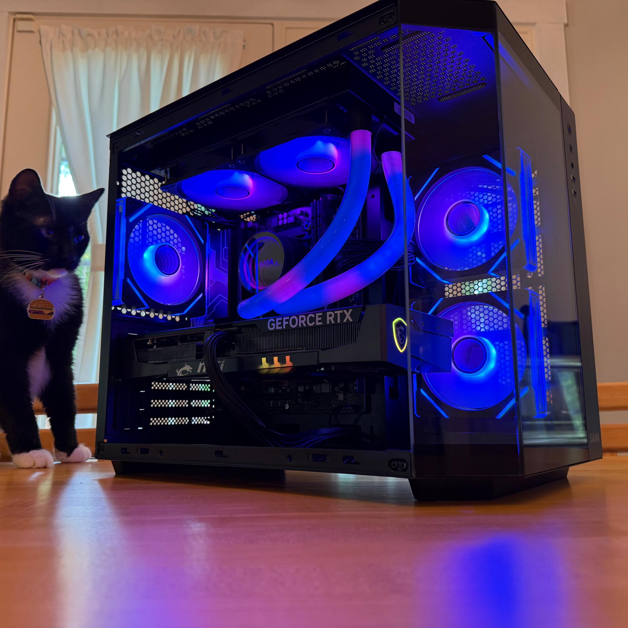 ⚫️🫘| RTX 5070 12gb, Ryzen 7 7700, 32gb DDR5, 1tb SSD WiFi Equipped ARGB Gaming PC!