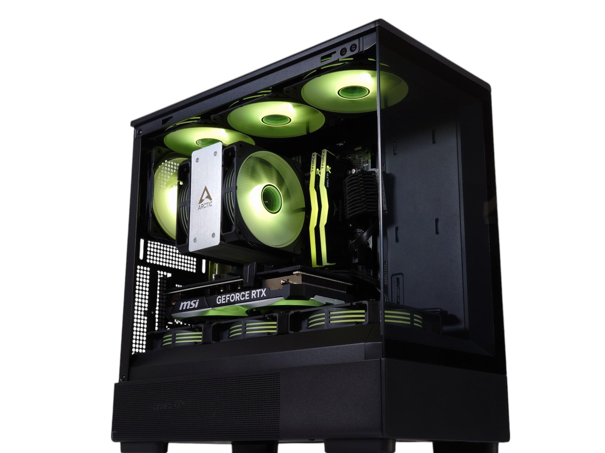 🖤💚Darkstar❇️ Gaming PC❇️Nvidia RTX 4060 8GB❇️AMD Ryzen 7 5700X3D 8-Core❇️32GB DDR4❇️ 1TB SSD